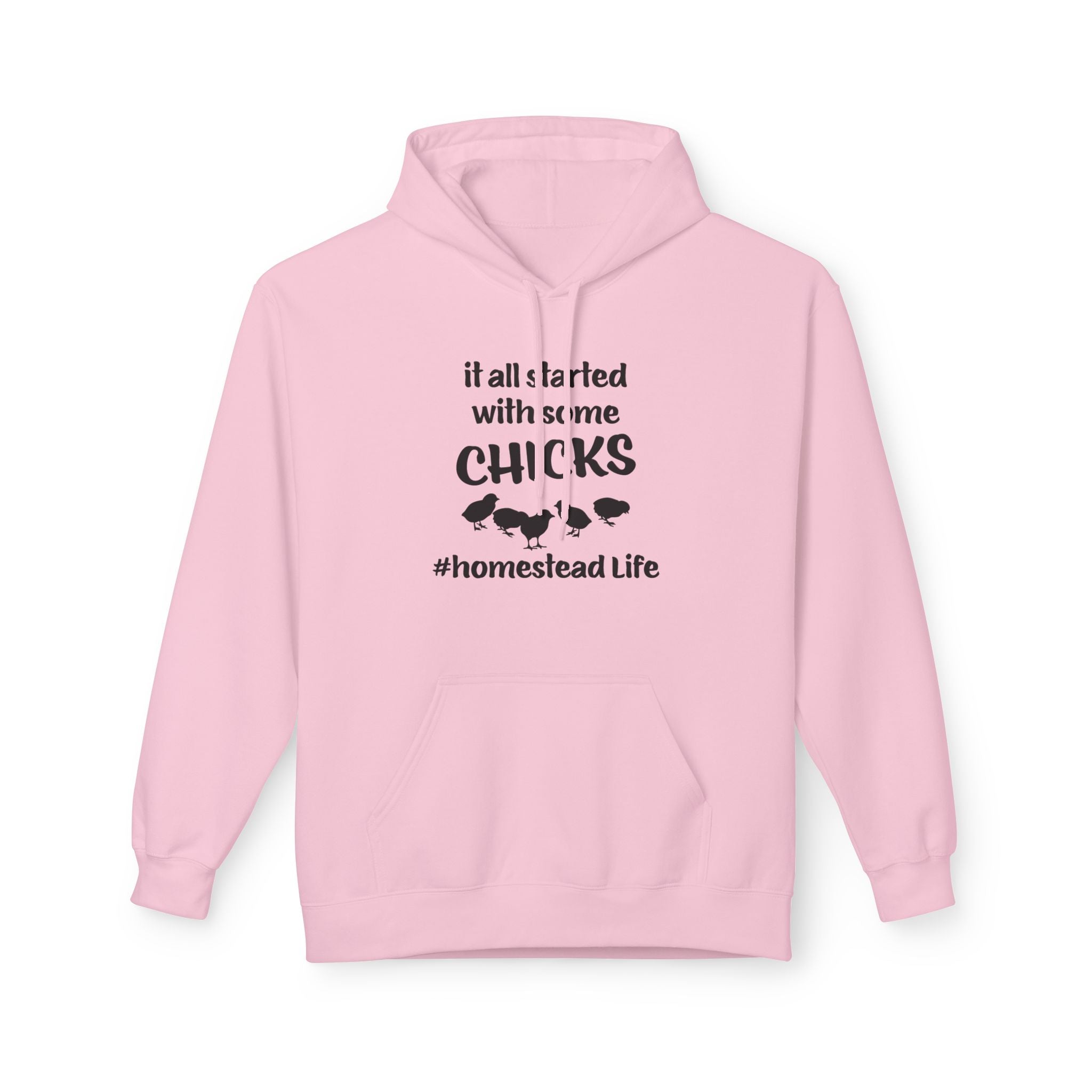 Homestead Men's Hoodie - It All Start With Some Chicks | Hoodie by atgodanddesigns