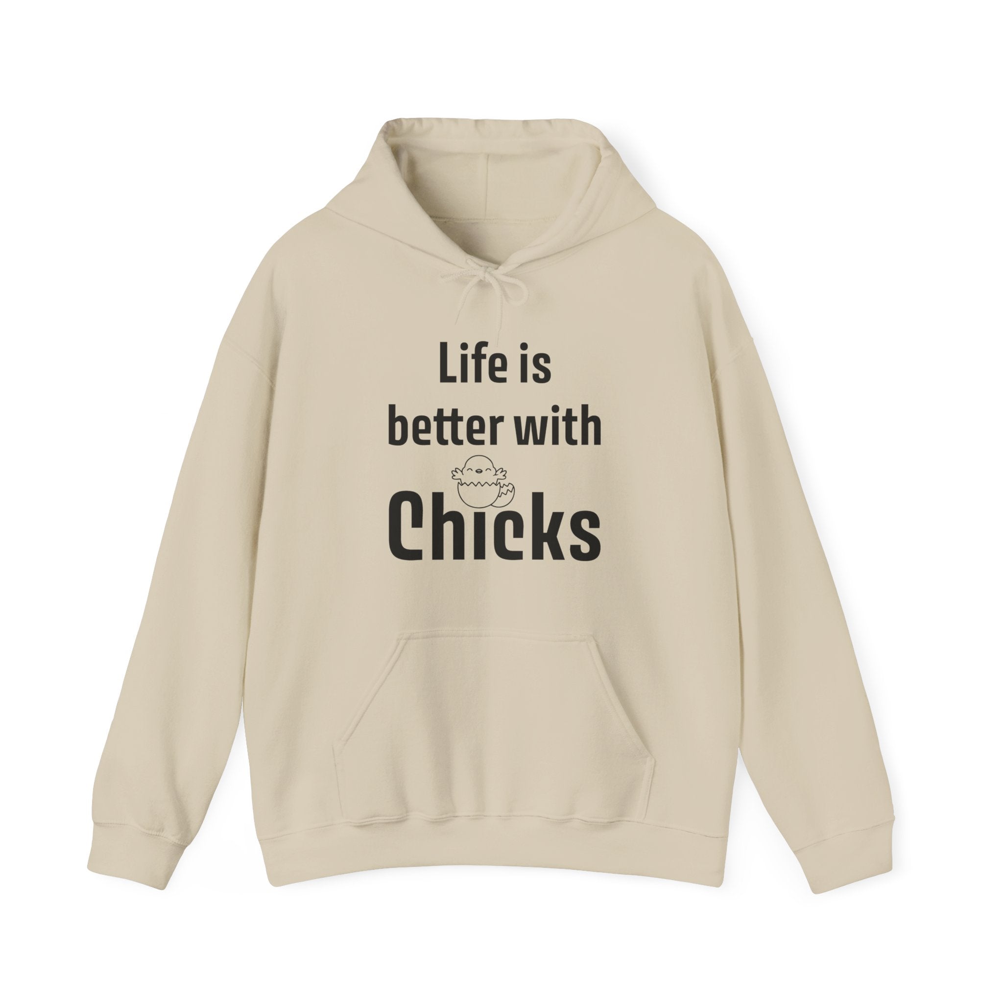 Homestead Men's Hoodie - Life Is Better With Chicks | Hoodie by atgodanddesigns