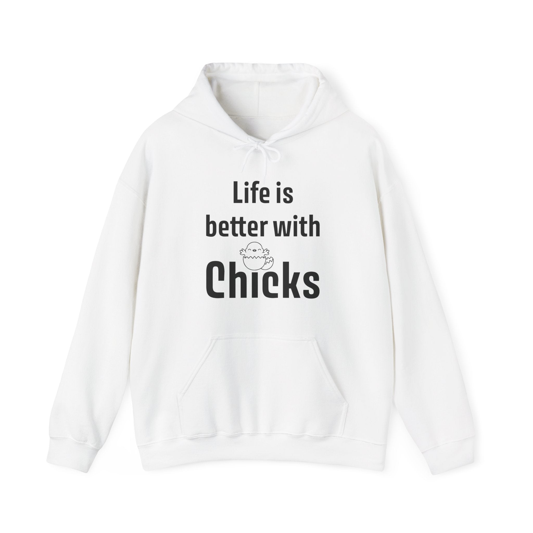 Homestead Men's Hoodie - Life Is Better With Chicks | Hoodie by atgodanddesigns
