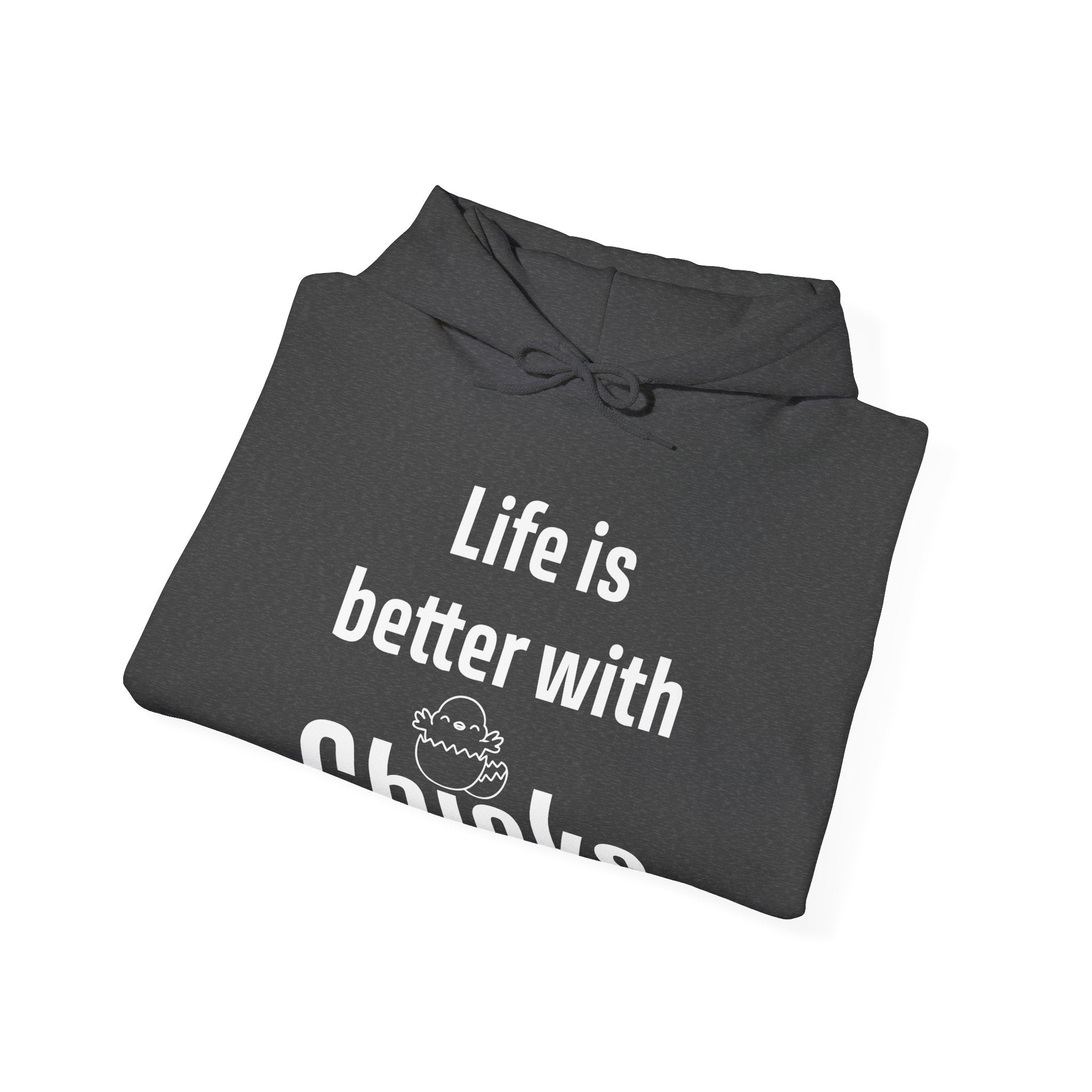 Homestead Men's Hoodie - Life Is Better With Chicks | Hoodie by atgodanddesigns