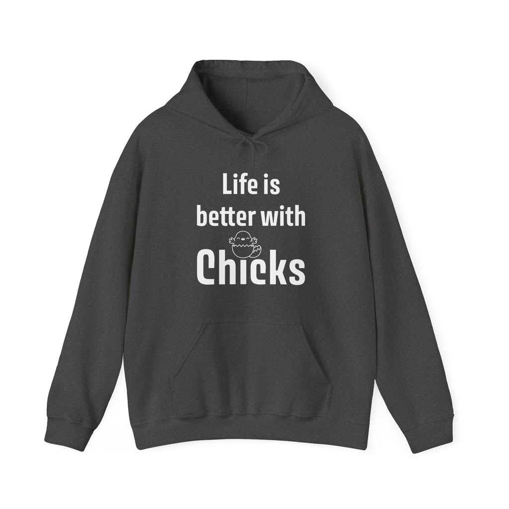 Homestead Men's Hoodie - Life Is Better With Chicks | Hoodie by atgodanddesigns