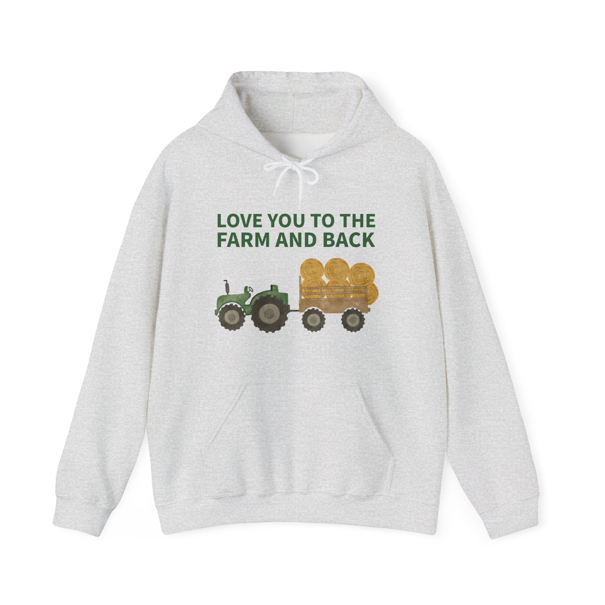 Homestead Men's Hoodie - Love You To The Farm And Back | Hoodie by atgodanddesigns
