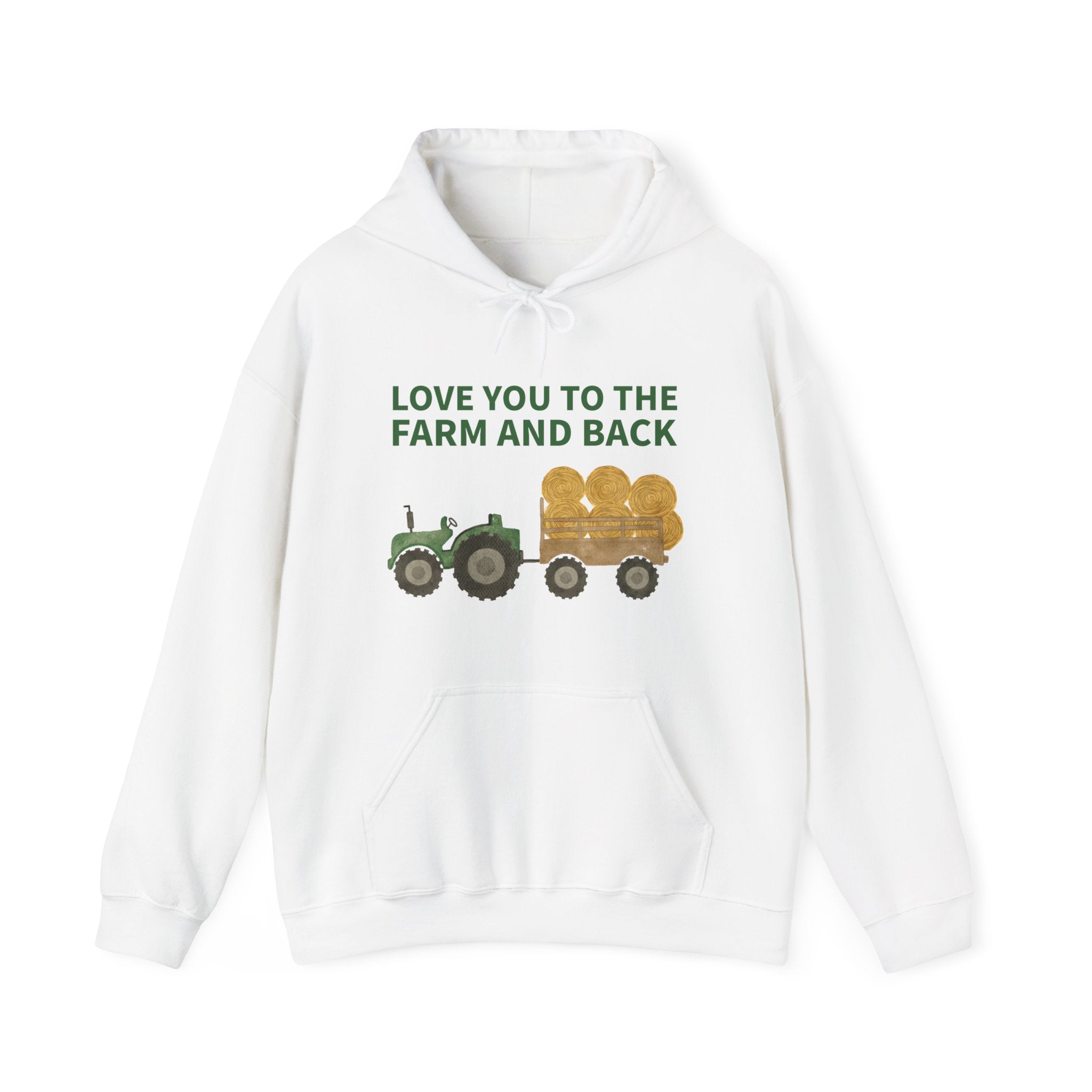 Homestead Men's Hoodie - Love You To The Farm And Back | Hoodie by atgodanddesigns