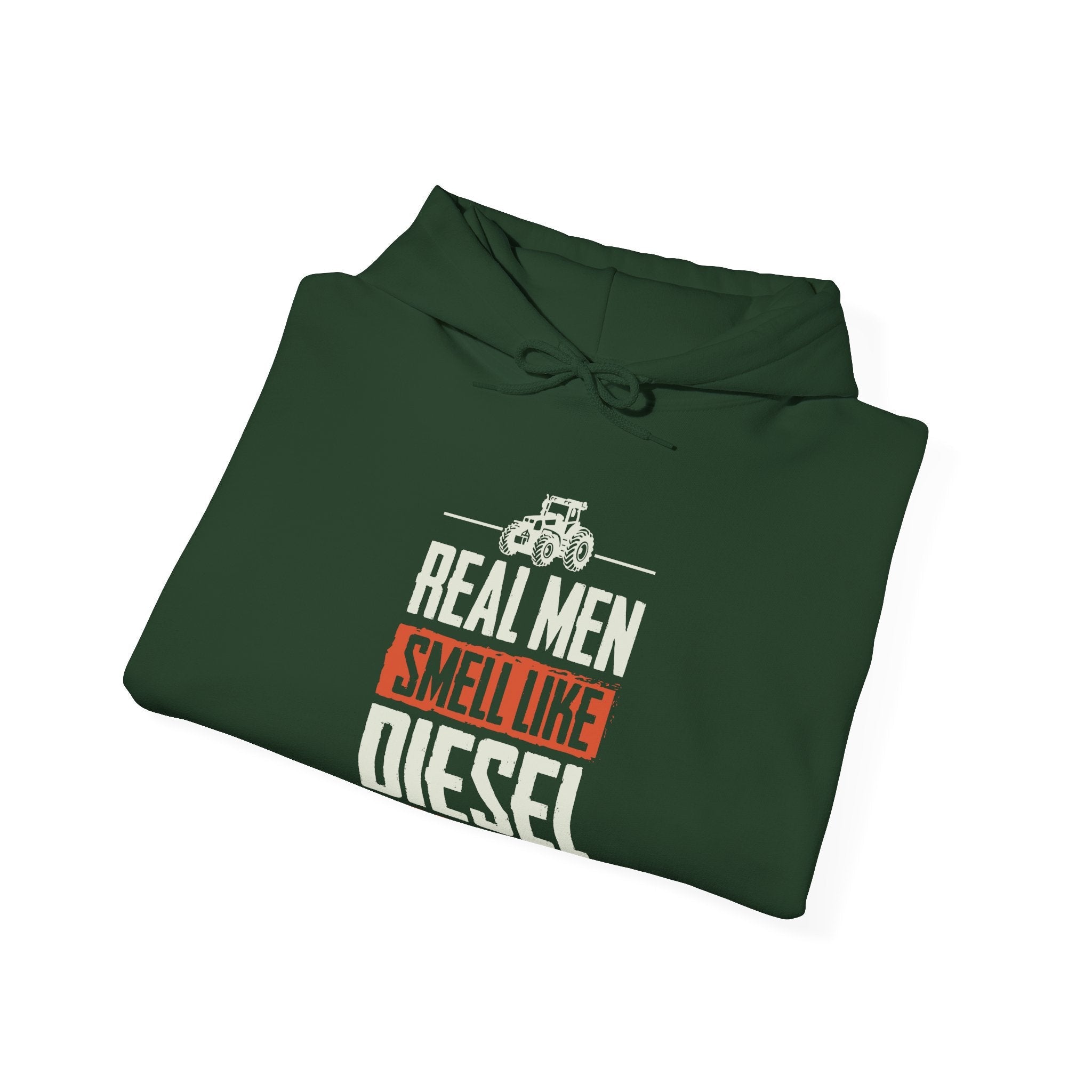 Homestead Men's Hoodie - Real Men Smell Like Diesel & Cow Crap | Hoodie by atgodanddesigns