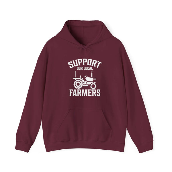 Homestead Men's Hoodie - Support Our Local Farmers | Hoodie by atgodanddesigns