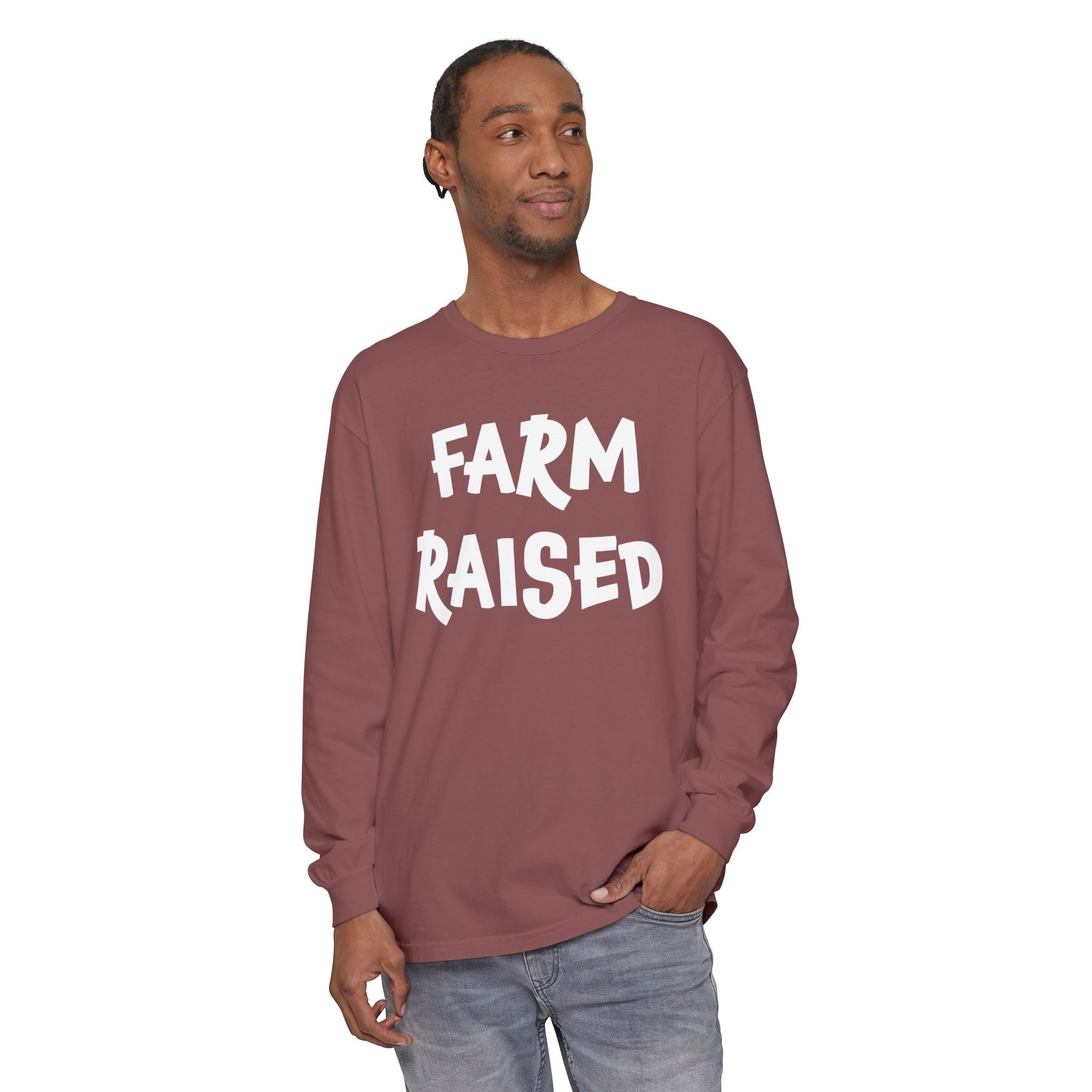 Homestead Men's Long Sleeve - Farm Raised | Long - sleeve by atgodanddesigns