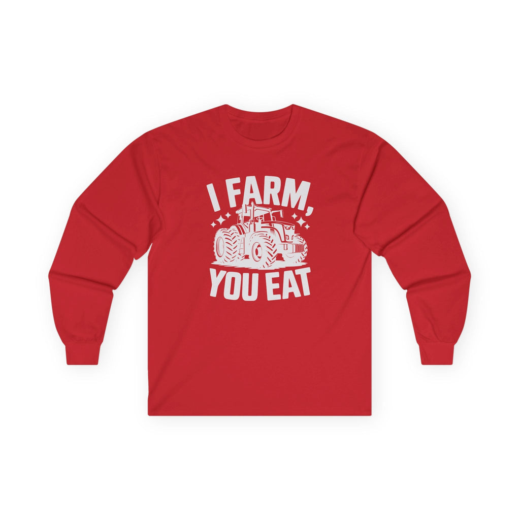 Homestead Men's Long Sleeve - I Farm, You Eat | Long - sleeve by atgodanddesigns