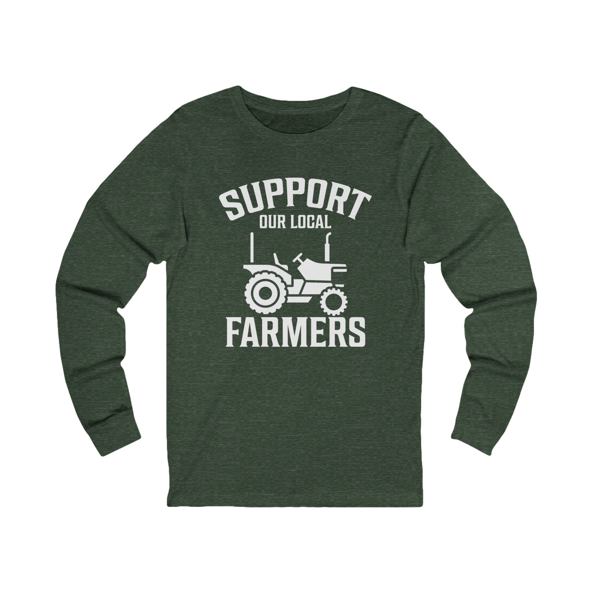 Homestead Men's Long Sleeve T-Shirt - Support Our Local Farmers | Long - sleeve by atgodanddesigns