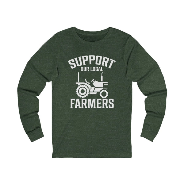Homestead Men's Long Sleeve T-Shirt - Support Our Local Farmers | Long - sleeve by atgodanddesigns