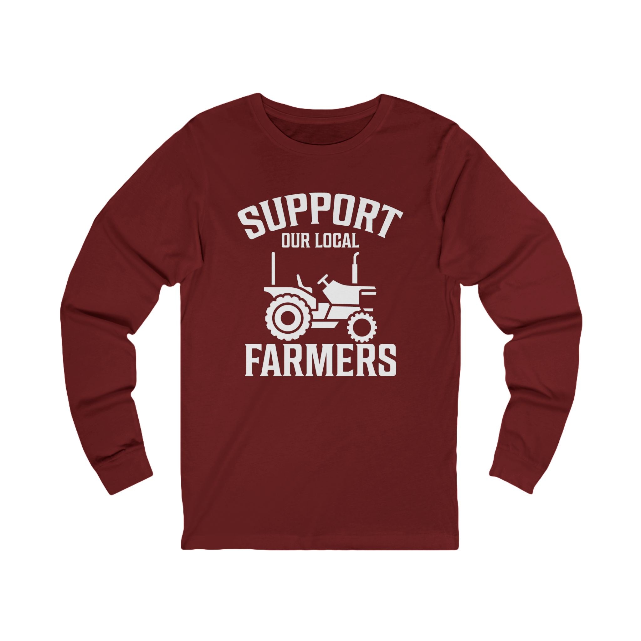 Homestead Men's Long Sleeve T-Shirt - Support Our Local Farmers | Long - sleeve by atgodanddesigns