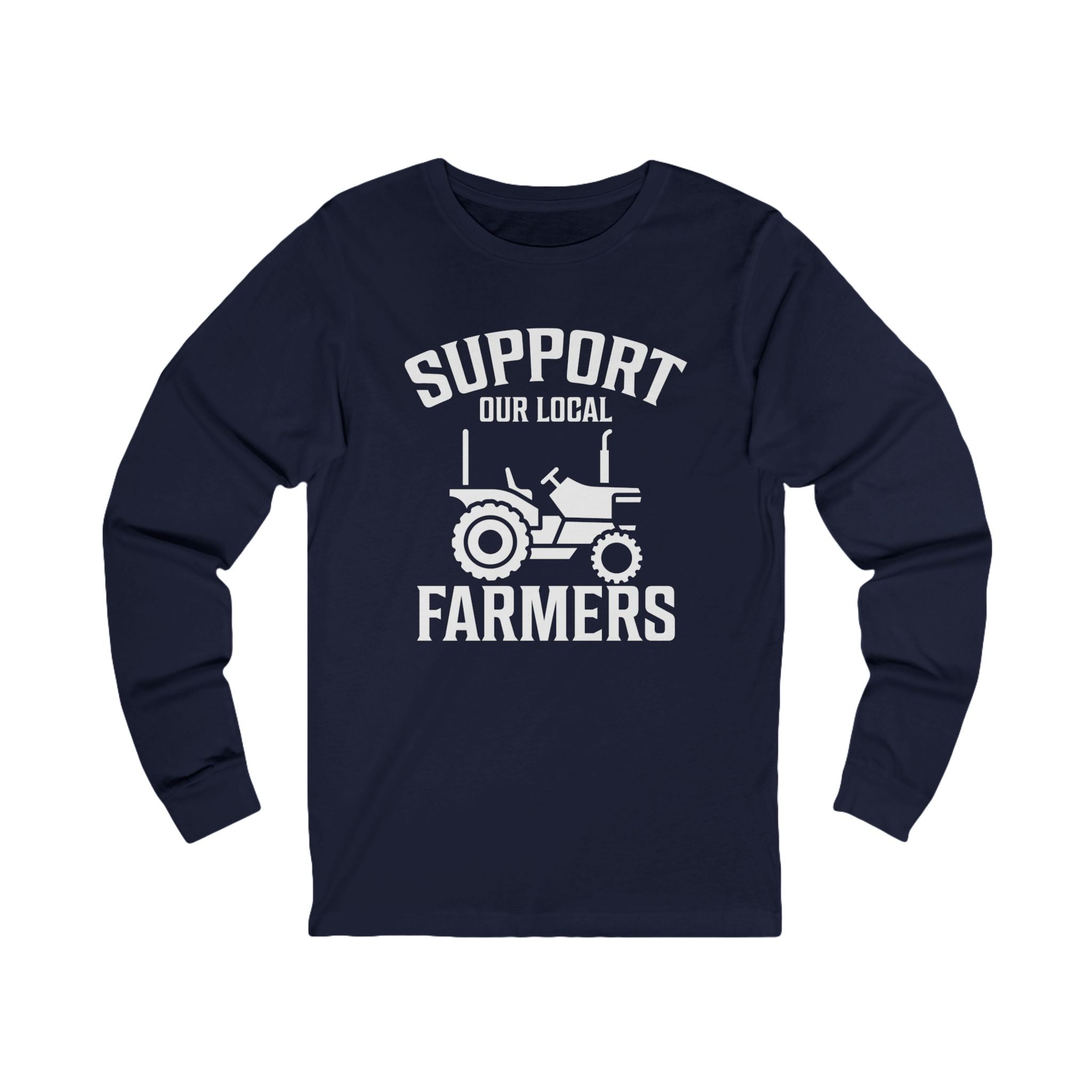 Homestead Men's Long Sleeve T-Shirt - Support Our Local Farmers | Long - sleeve by atgodanddesigns