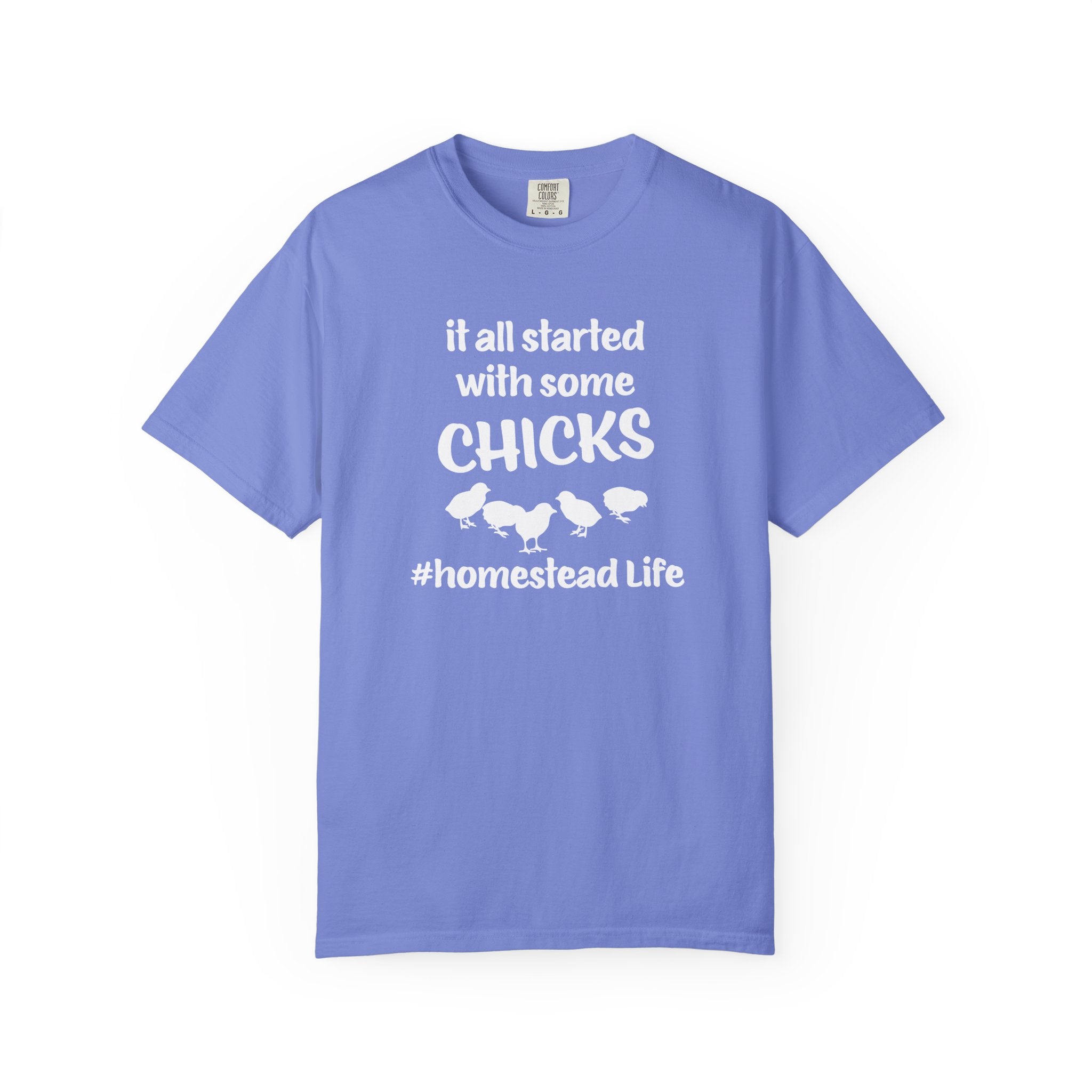 Homestead Men's T-Shirt - It all started with some chicks | T-Shirt by atgodanddesigns
