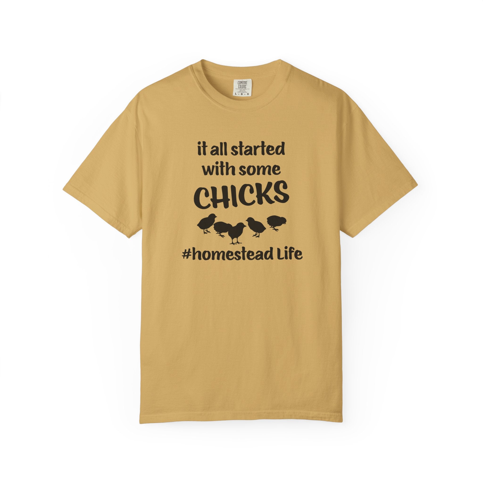 Homestead Men's T-Shirt - It all started with some chicks | T-Shirt by atgodanddesigns