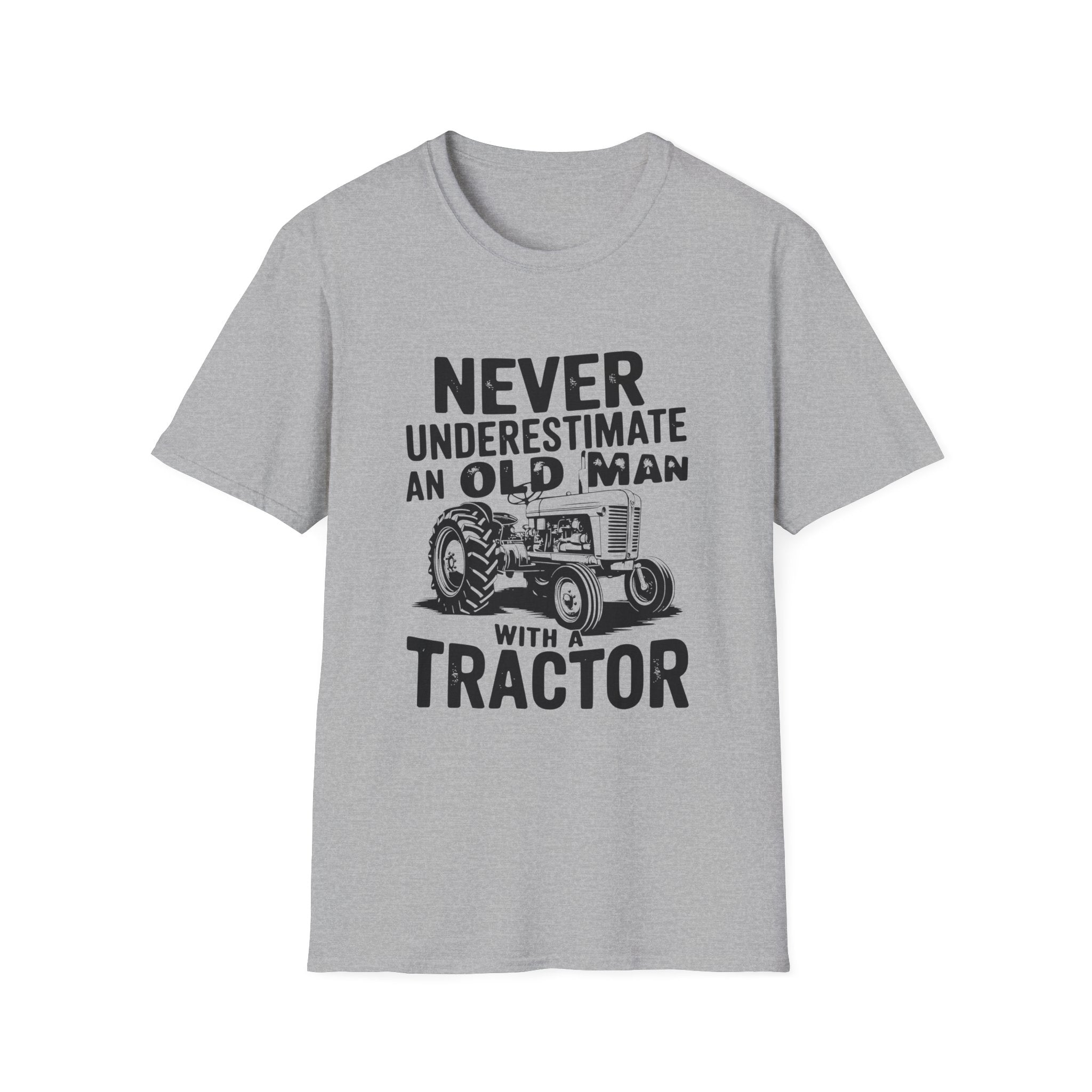 Homestead Men's T-Shirt - Never Underestimate An Old Man With A Tractor | T-Shirt by atgodanddesigns