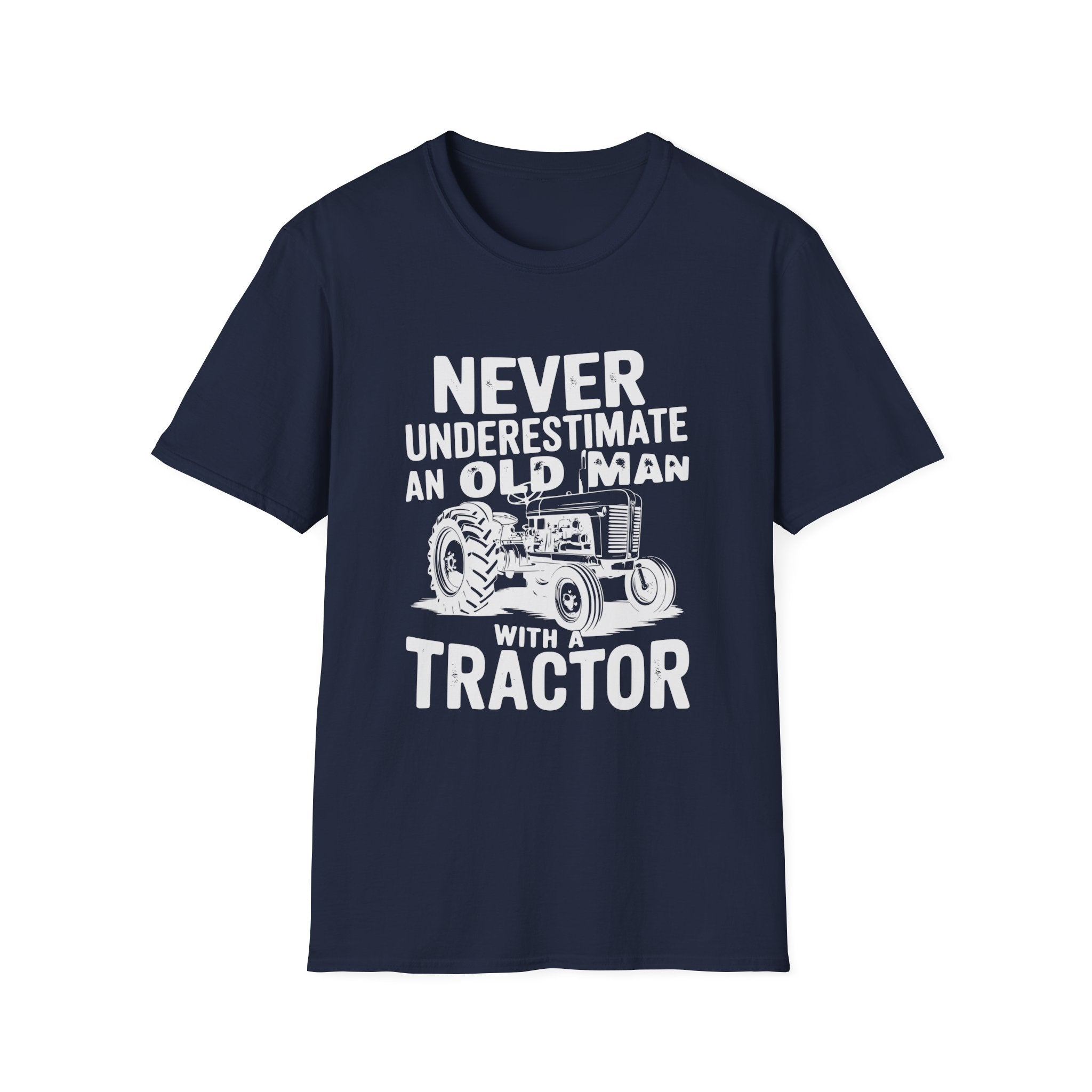 Homestead Men's T-Shirt - Never Underestimate An Old Man With A Tractor | T-Shirt by atgodanddesigns