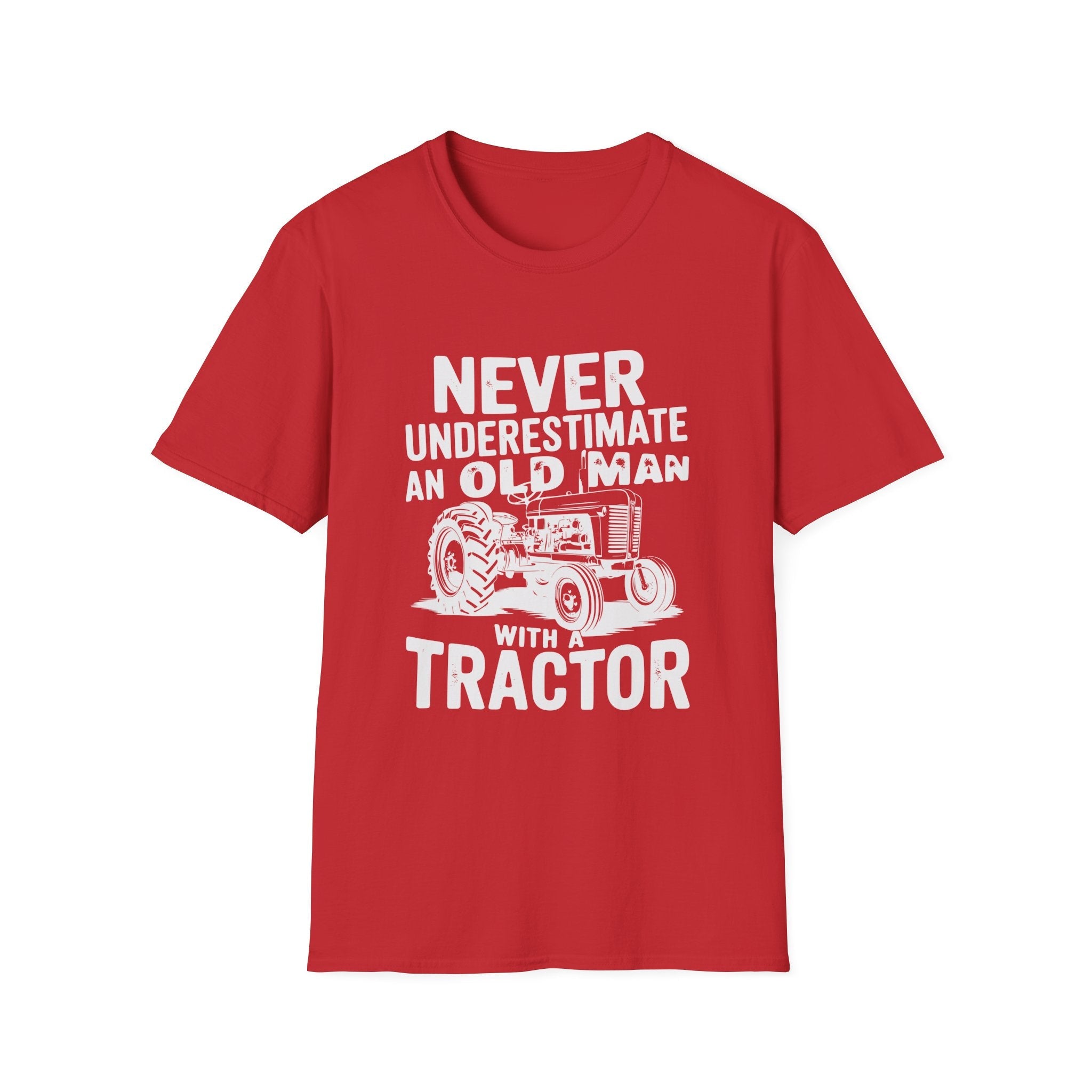 Homestead Men's T-Shirt - Never Underestimate An Old Man With A Tractor | T-Shirt by atgodanddesigns