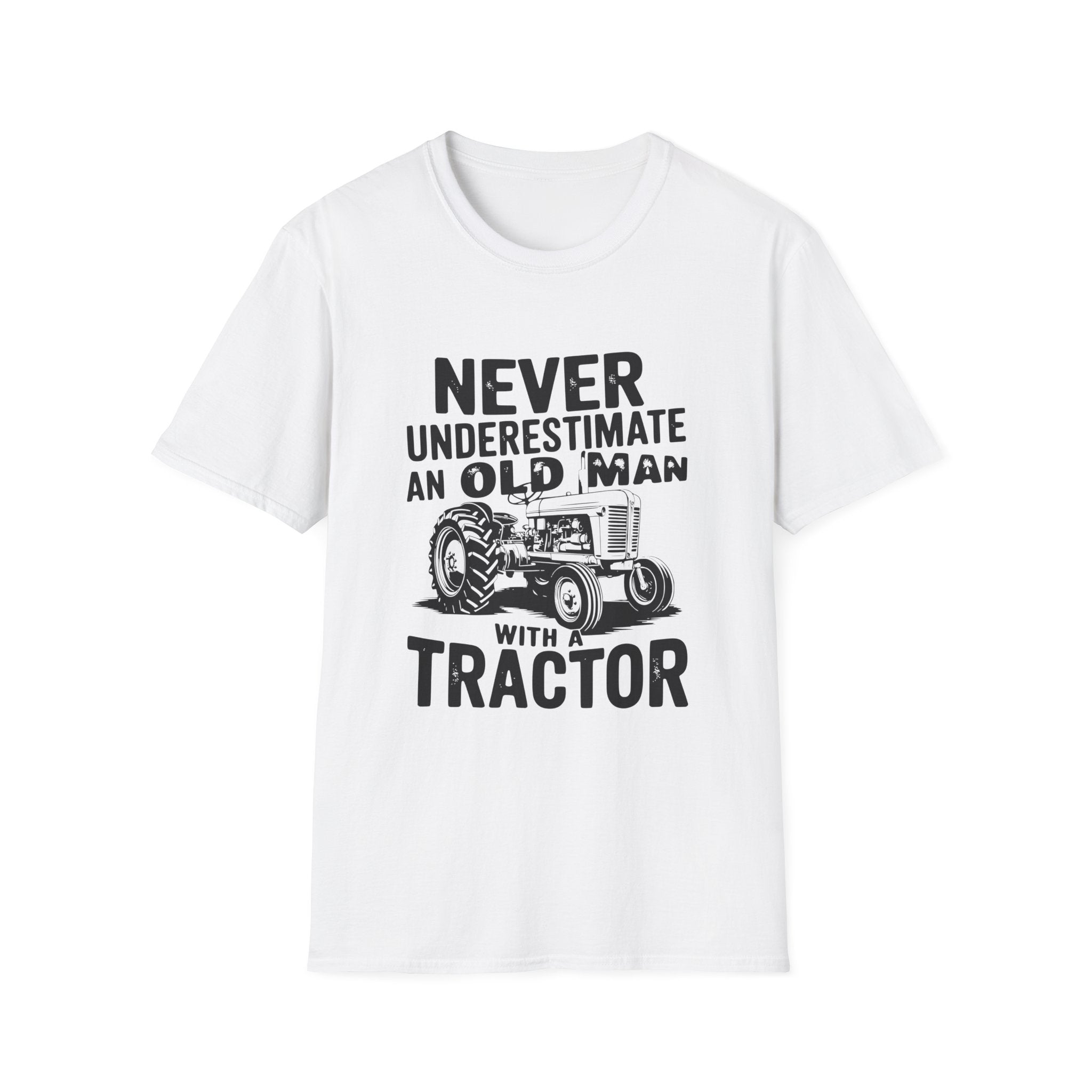 Homestead Men's T-Shirt - Never Underestimate An Old Man With A Tractor | T-Shirt by atgodanddesigns