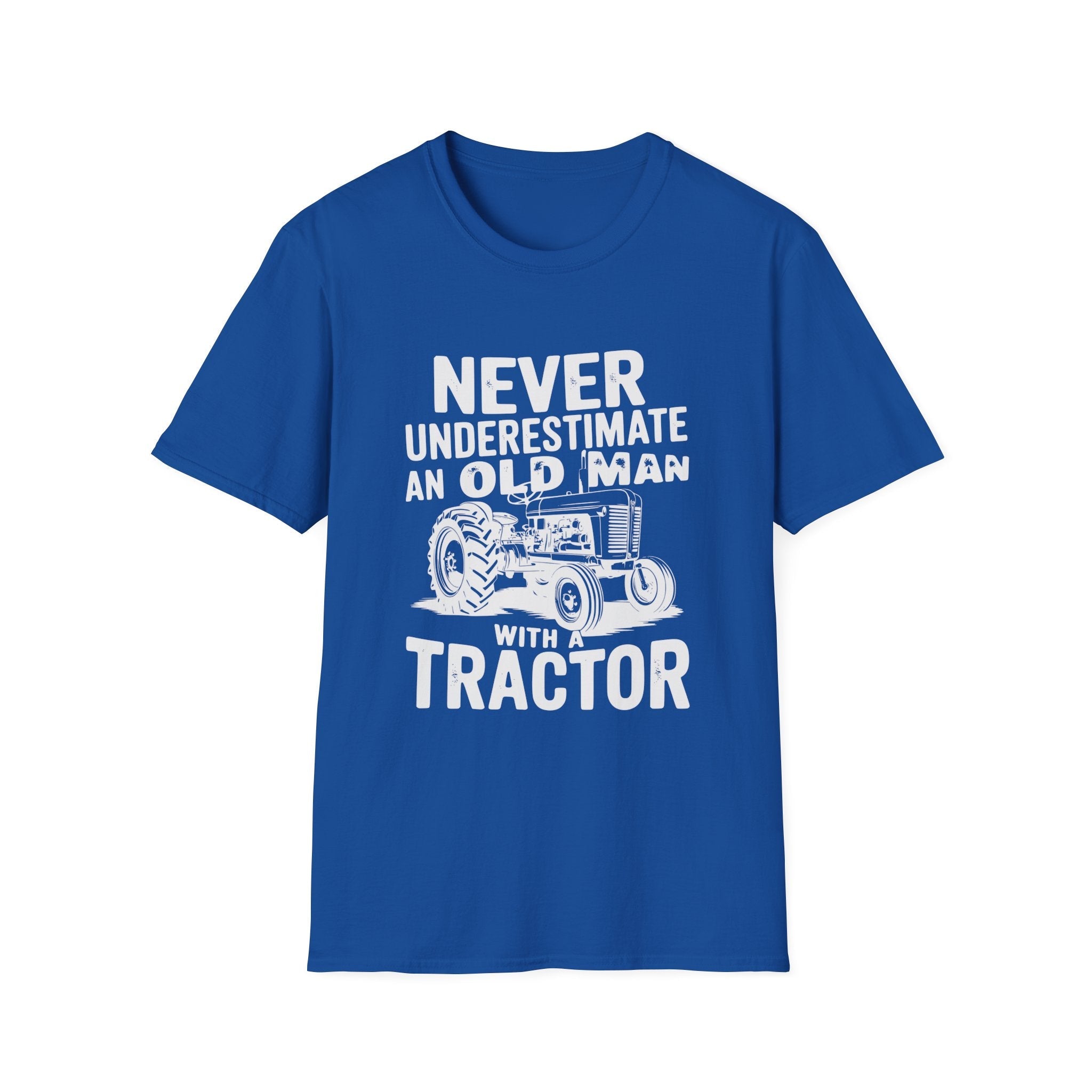 Homestead Men's T-Shirt - Never Underestimate An Old Man With A Tractor | T-Shirt by atgodanddesigns