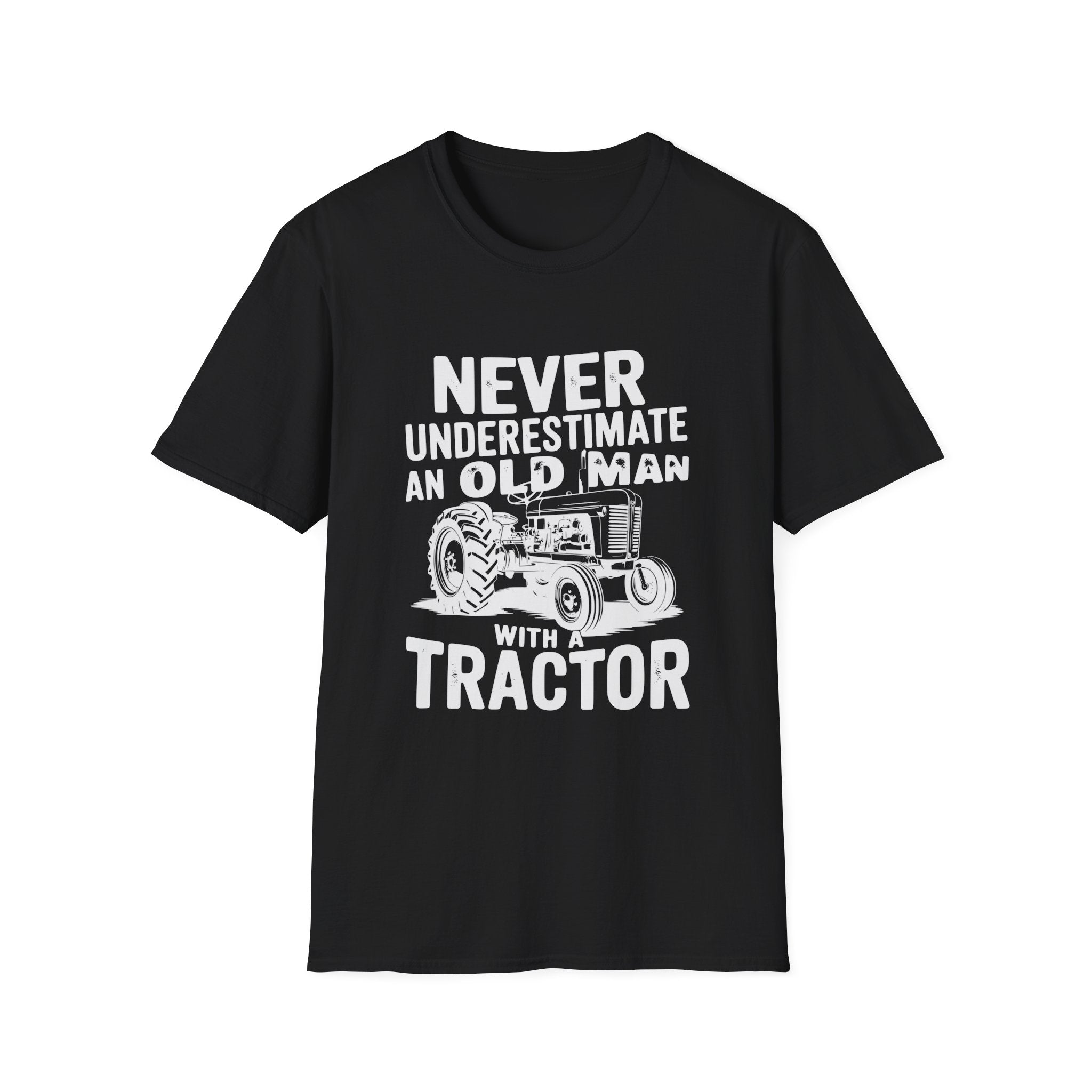 Homestead Men's T-Shirt - Never Underestimate An Old Man With A Tractor | T-Shirt by atgodanddesigns