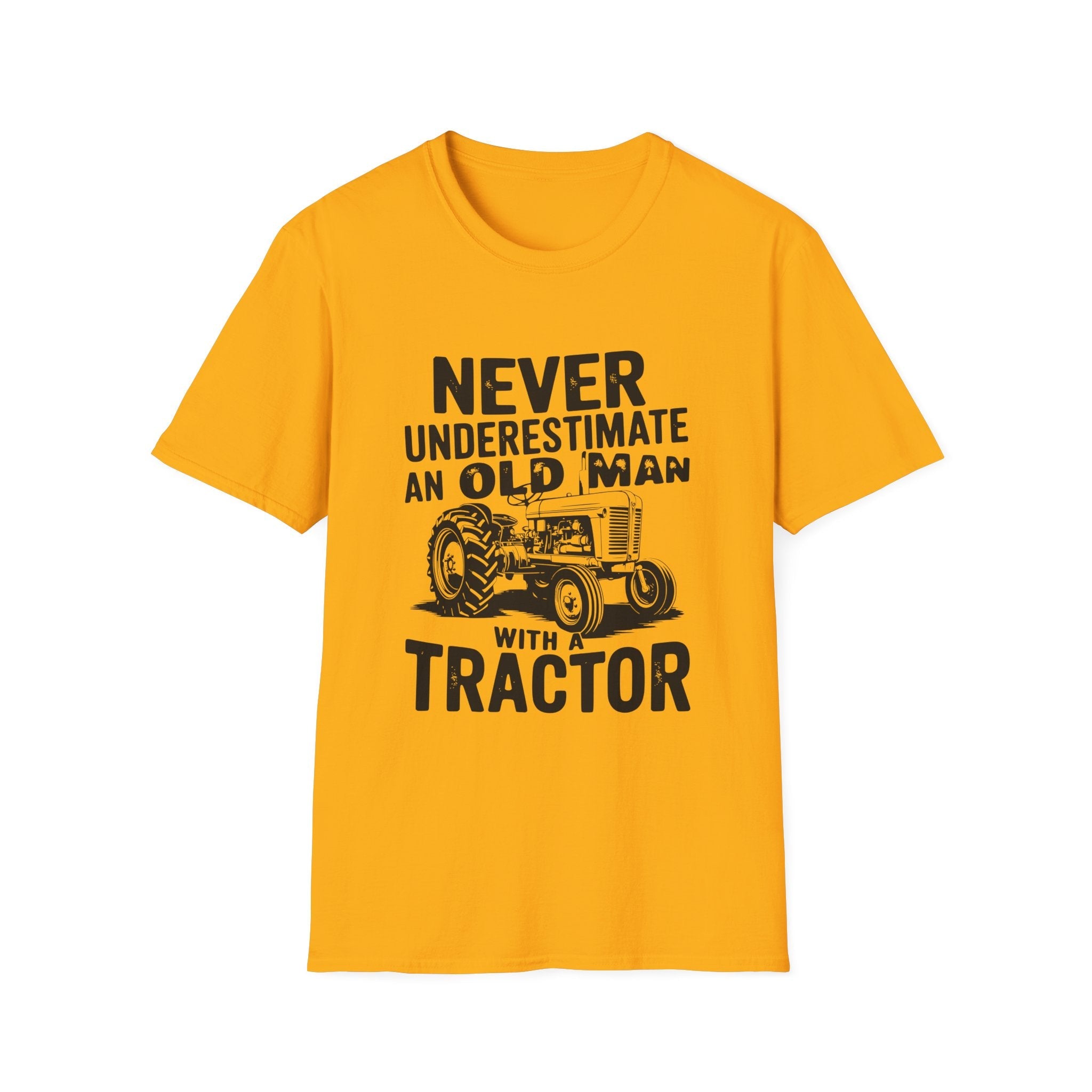 Homestead Men's T-Shirt - Never Underestimate An Old Man With A Tractor | T-Shirt by atgodanddesigns