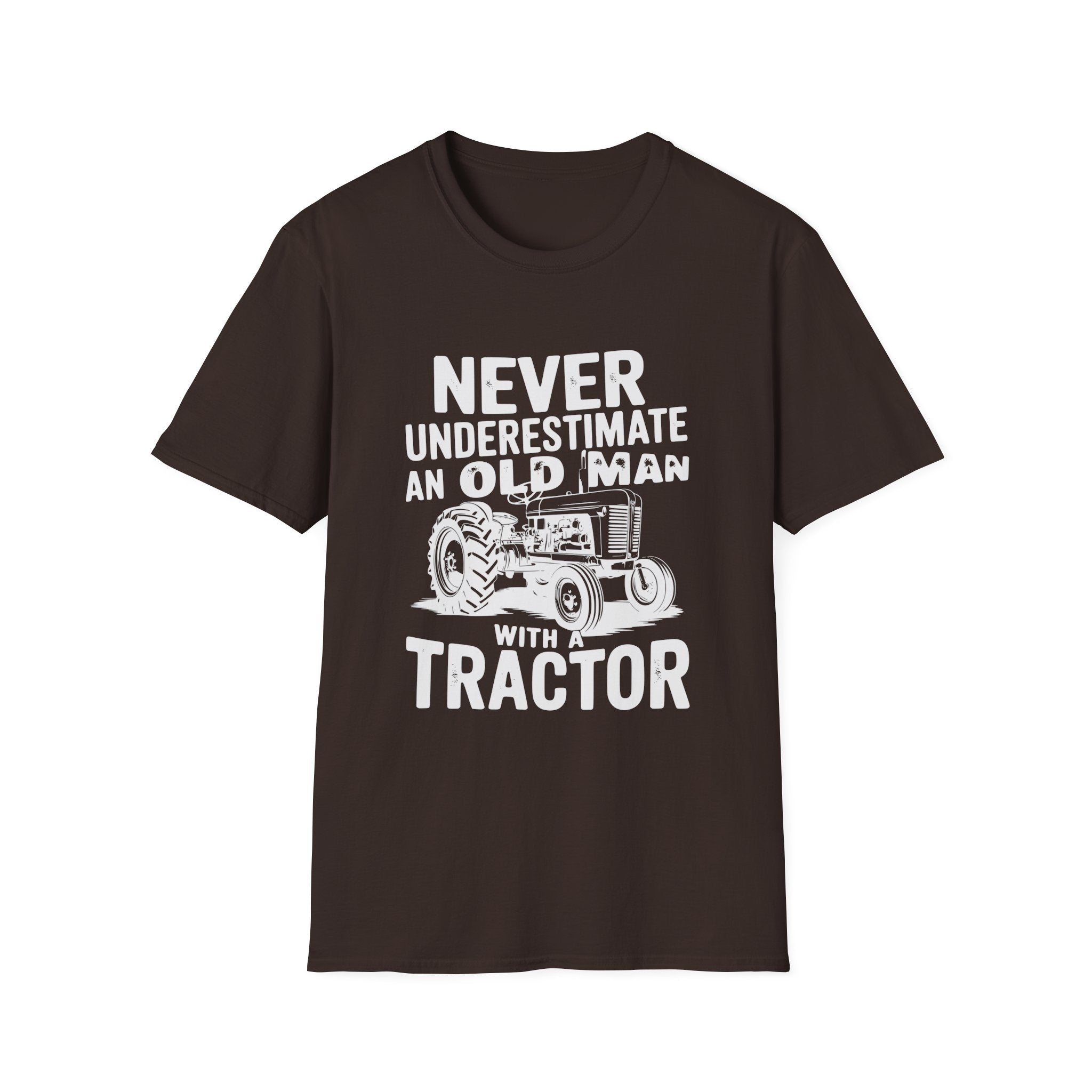 Homestead Men's T-Shirt - Never Underestimate An Old Man With A Tractor | T-Shirt by atgodanddesigns