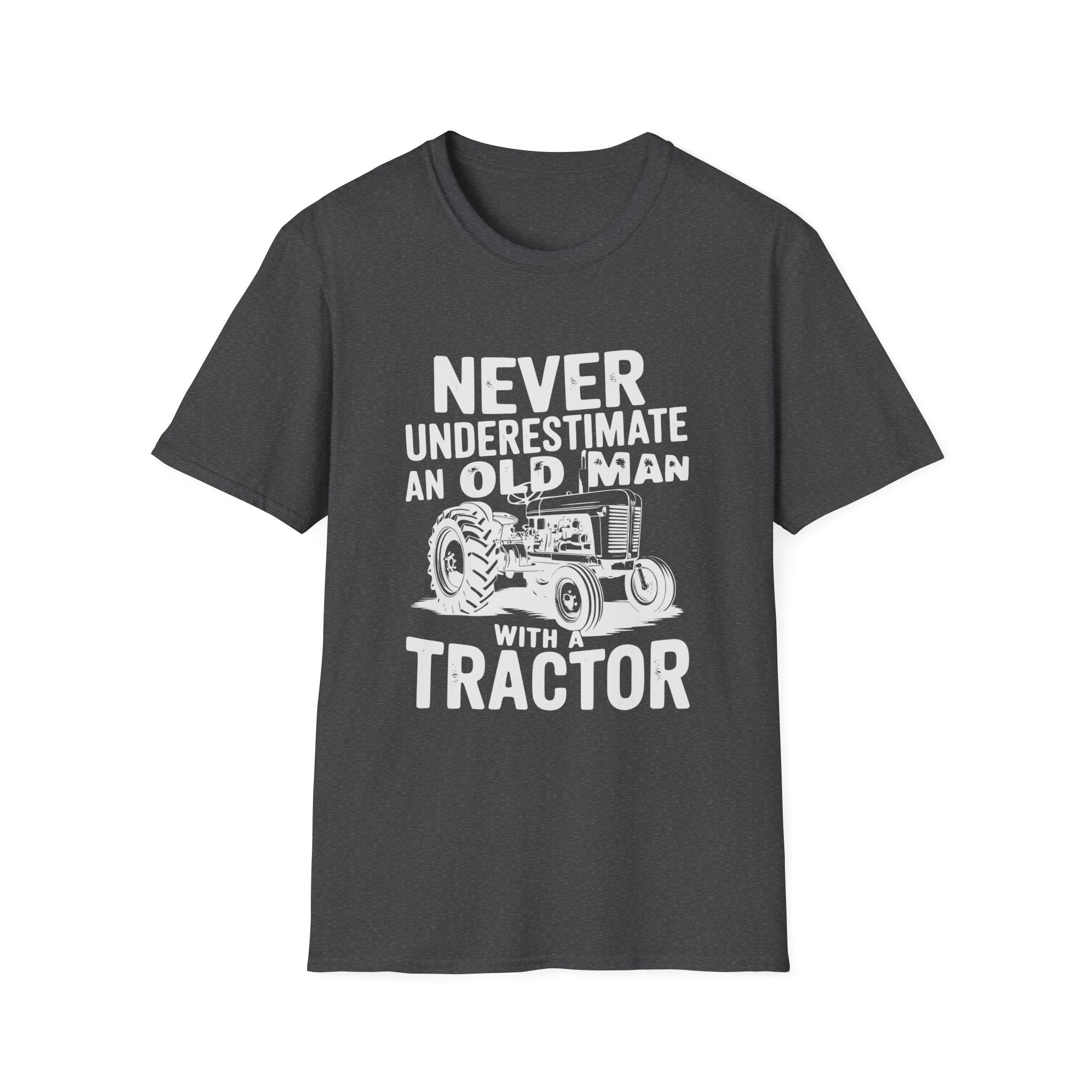 Homestead Men's T-Shirt - Never Underestimate An Old Man With A Tractor | T-Shirt by atgodanddesigns