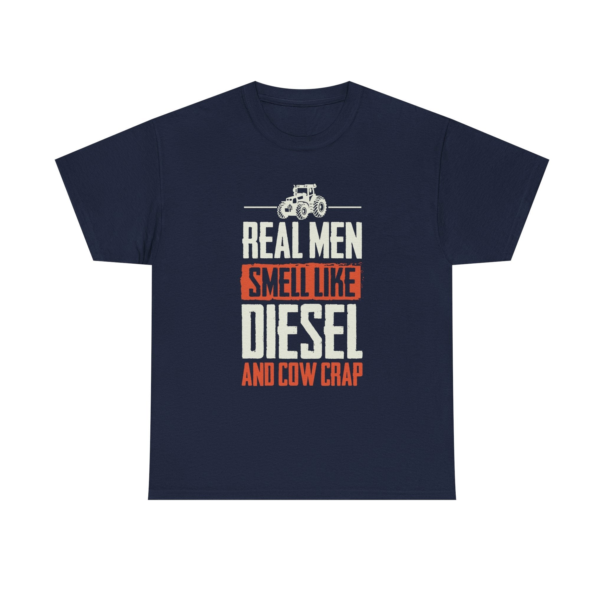 Homestead Men's T-Shirt - Real Men Smell Like Diesel & Cow Crap | T-Shirt by atgodanddesigns