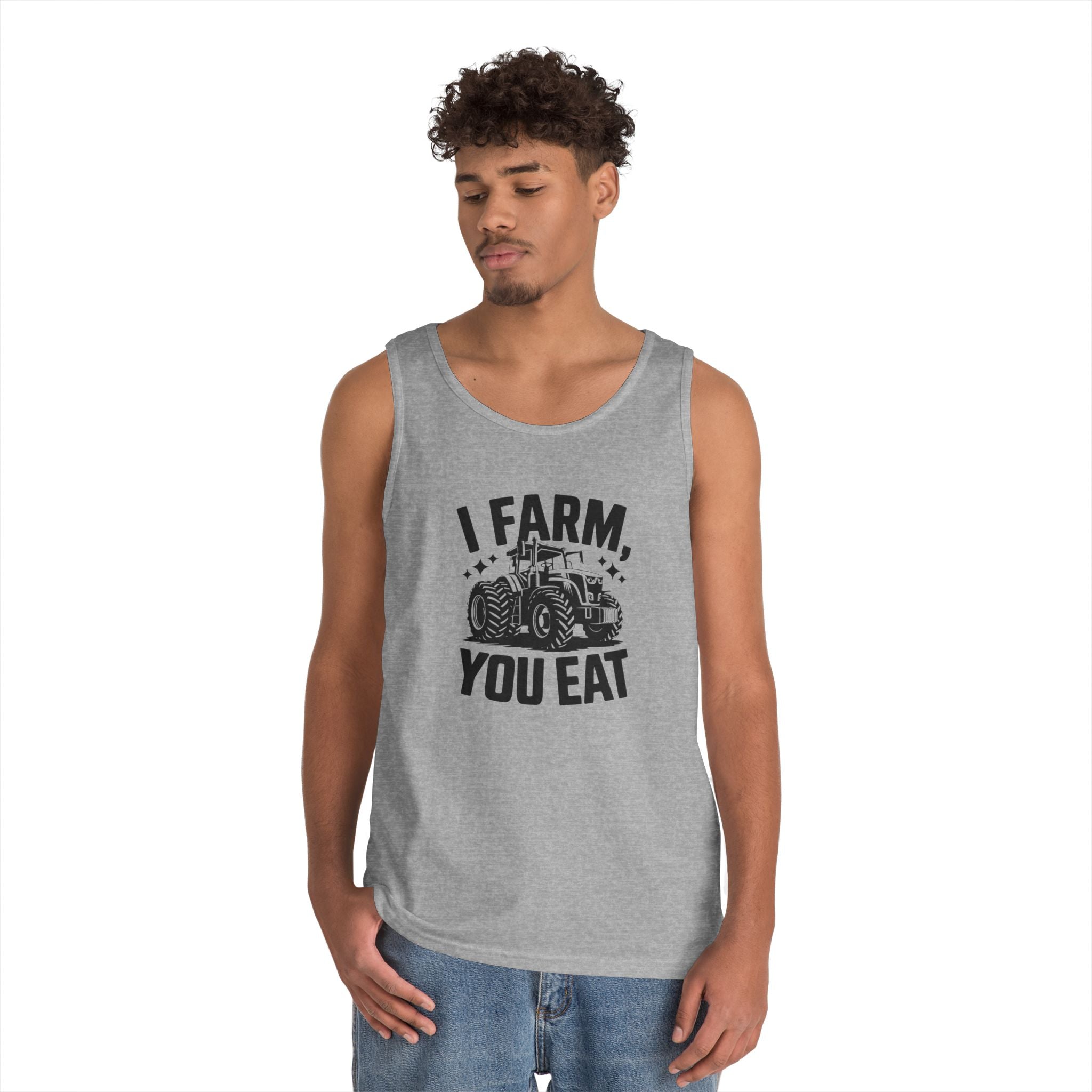 Homestead Men's Tank - I Farm, You Eat | Tank Top by atgodanddesigns