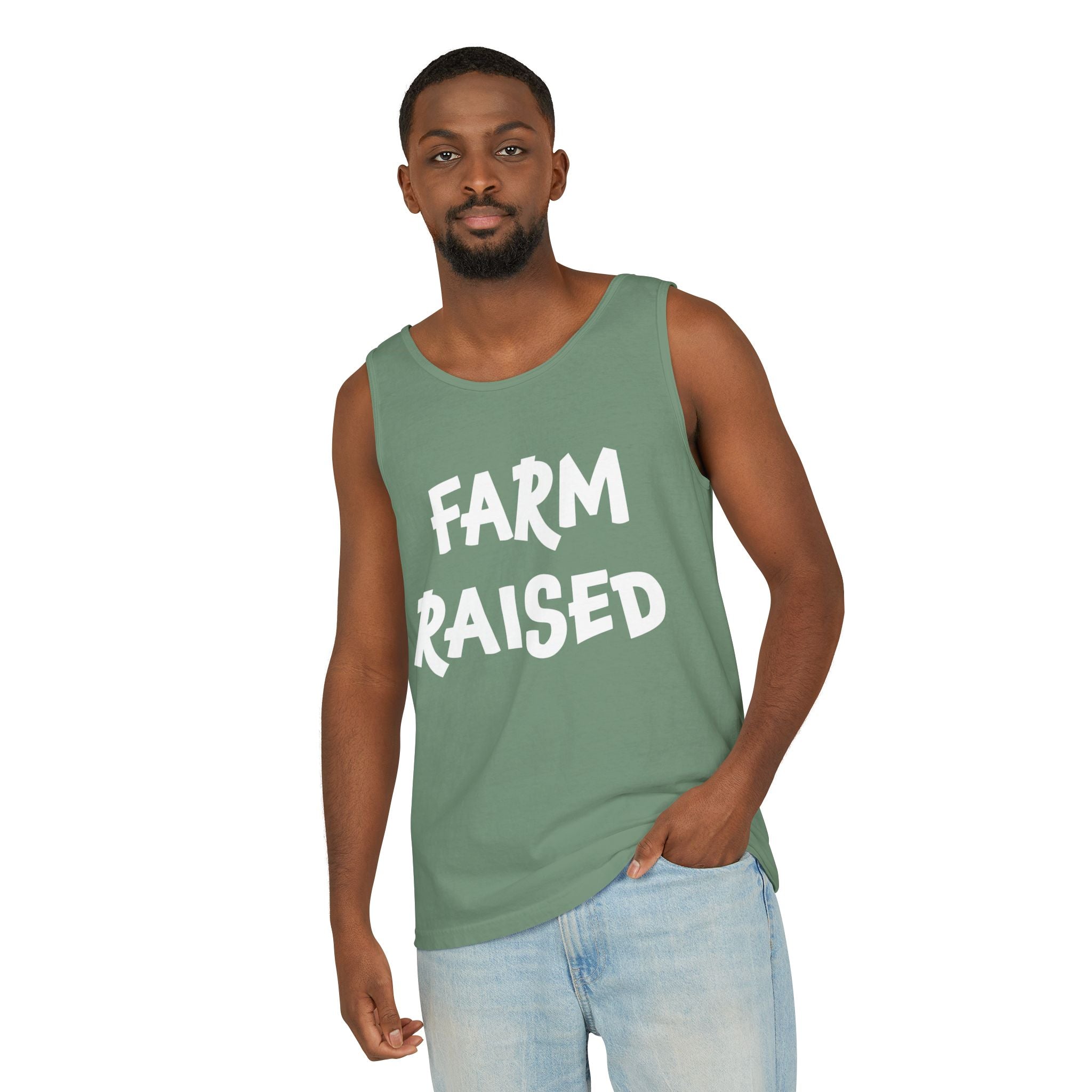 Homestead Men's Tank Top - Farm Raised | Tank Top by atgodanddesigns