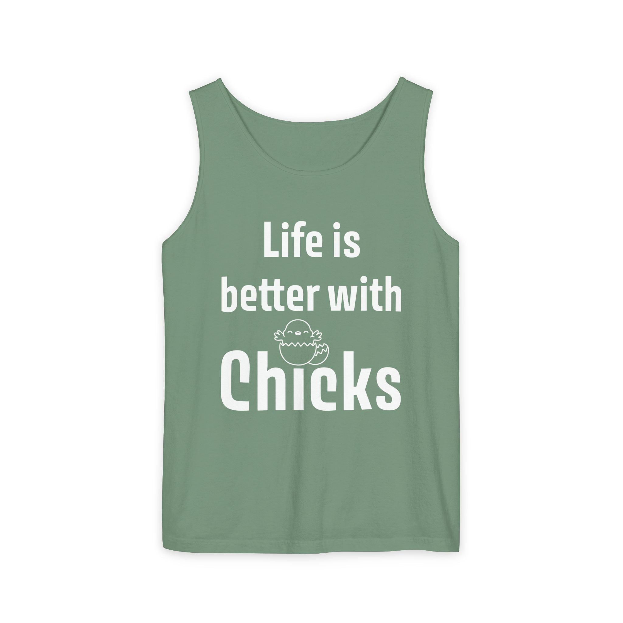 Homestead Men's Tank Top - Life Is Better With Chicks | Tank Top by atgodanddesigns