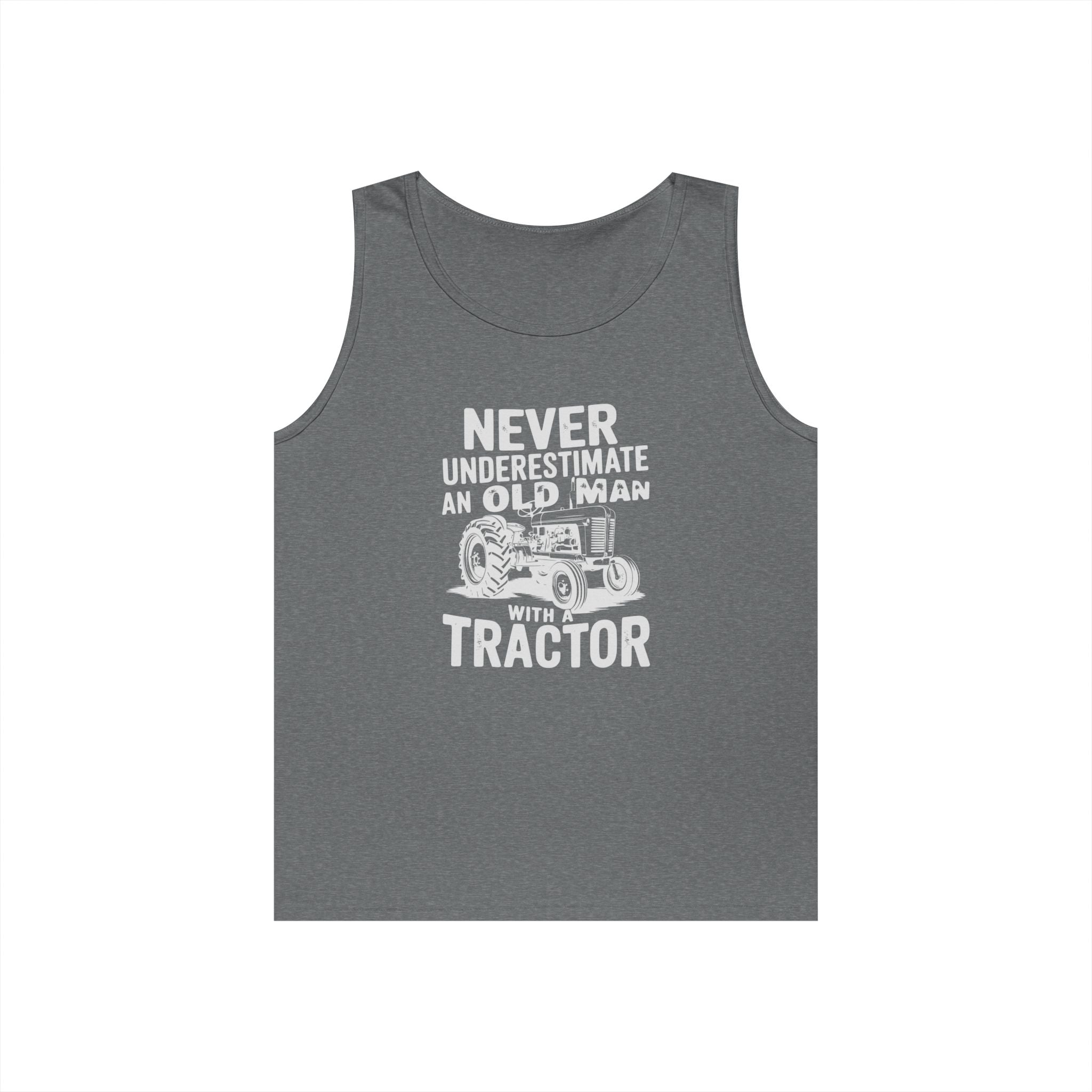 Homestead Men's Tank Top - Never Underestimate An Old Man With A Tractor | Tank Top by atgodanddesigns