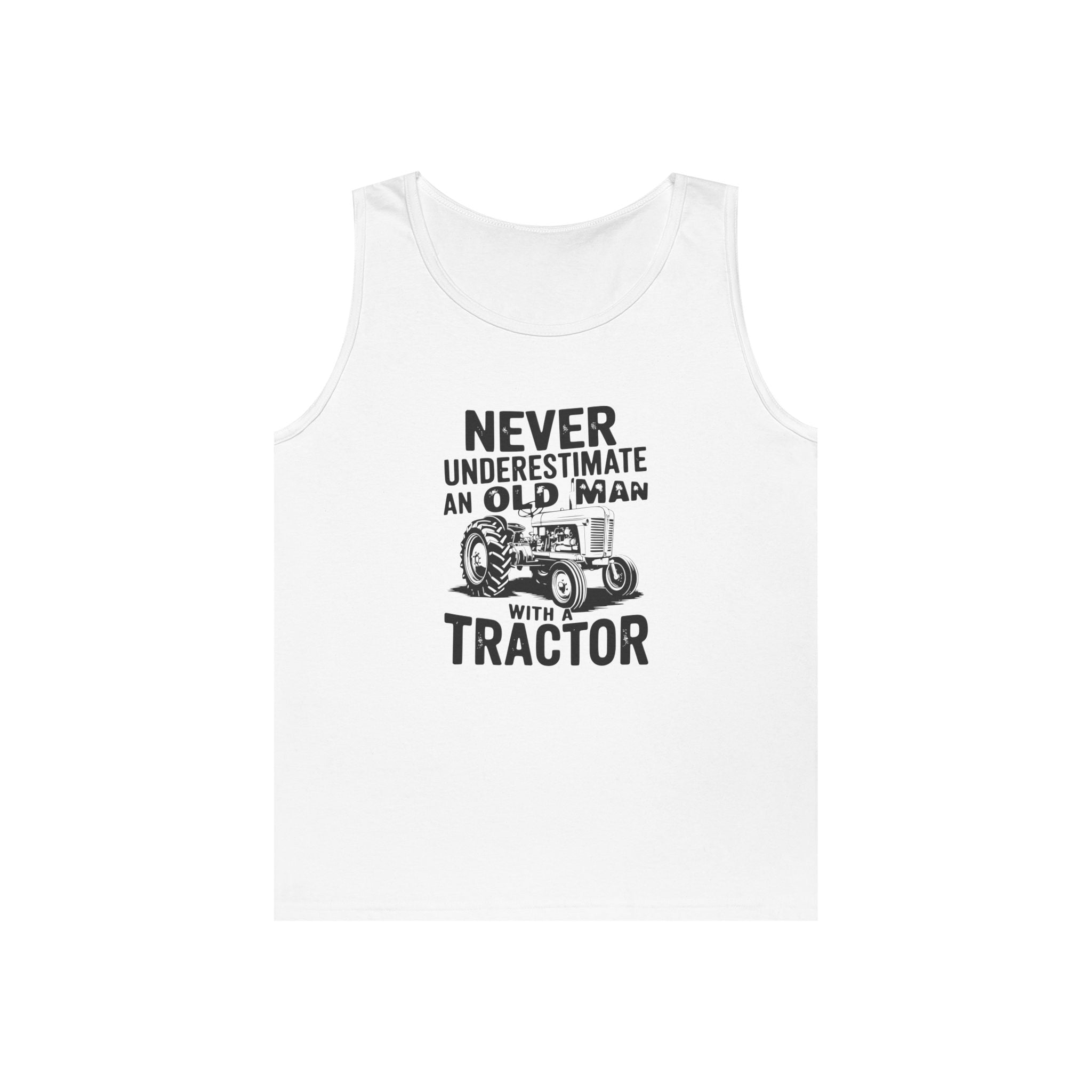 Homestead Men's Tank Top - Never Underestimate An Old Man With A Tractor | Tank Top by atgodanddesigns