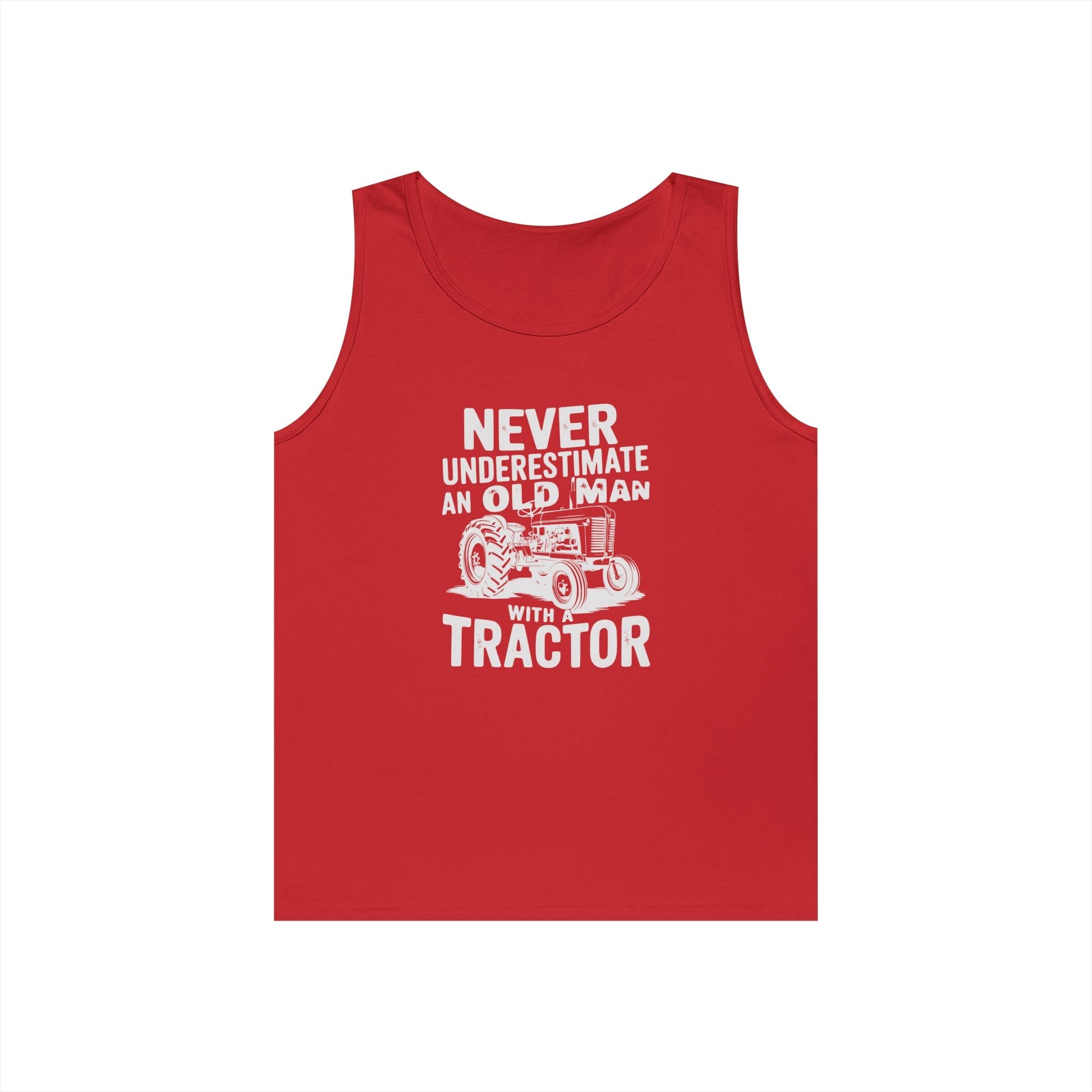 Homestead Men's Tank Top - Never Underestimate An Old Man With A Tractor | Tank Top by atgodanddesigns