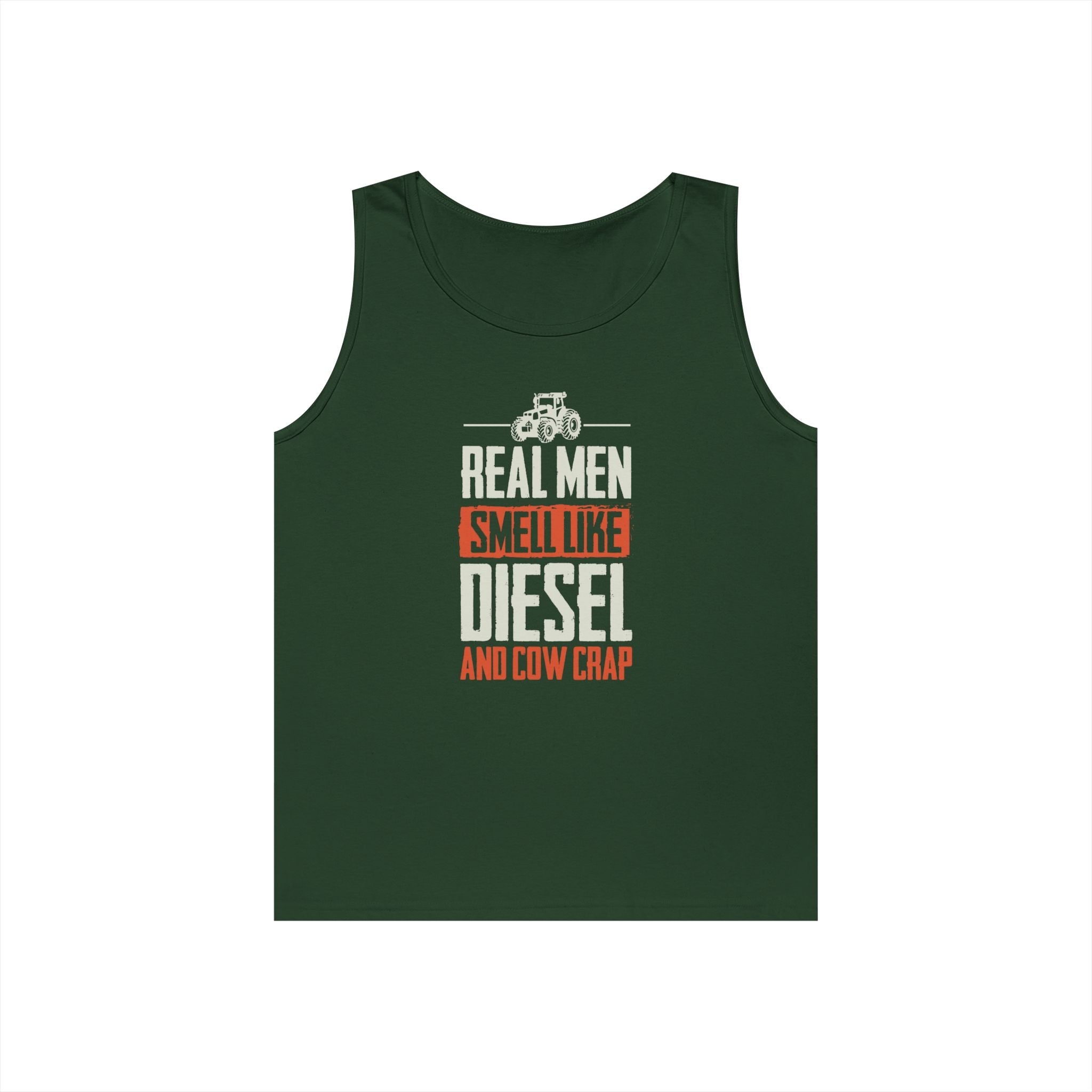 Homestead Men's Tank Top - Real Men Smell Like Diesel & Cow Crap | Tank Top by atgodanddesigns