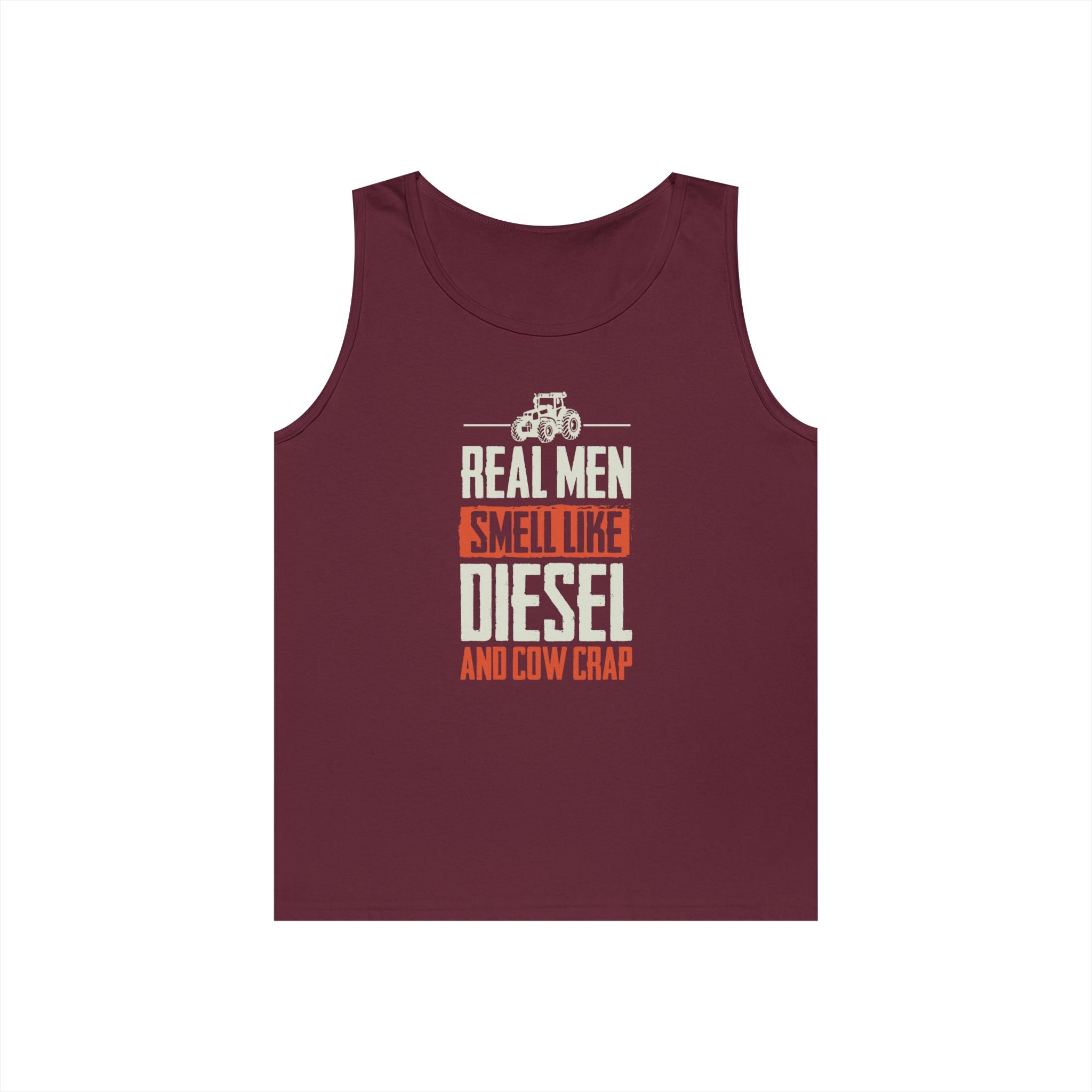 Homestead Men's Tank Top - Real Men Smell Like Diesel & Cow Crap | Tank Top by atgodanddesigns