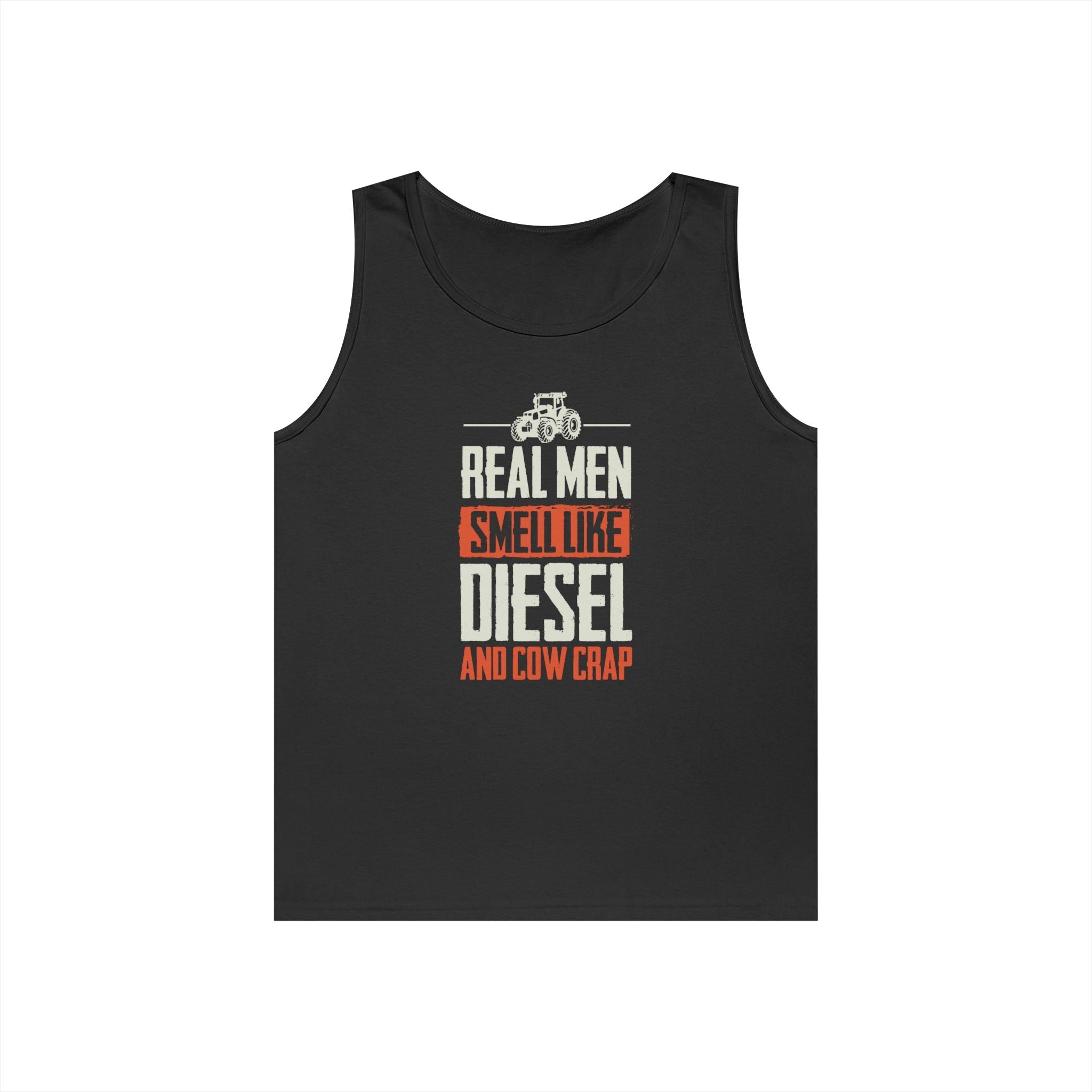 Homestead Men's Tank Top - Real Men Smell Like Diesel & Cow Crap | Tank Top by atgodanddesigns