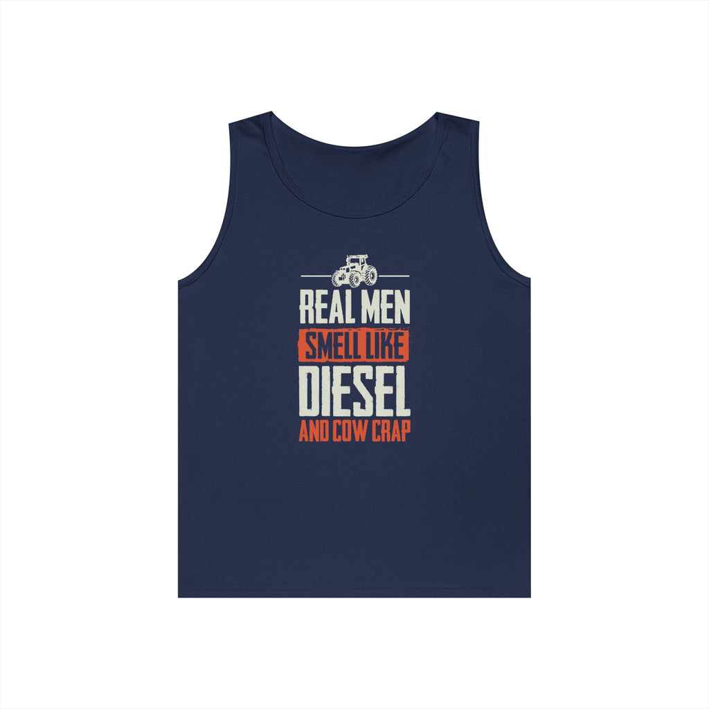 Homestead Men's Tank Top - Real Men Smell Like Diesel & Cow Crap | Tank Top by atgodanddesigns