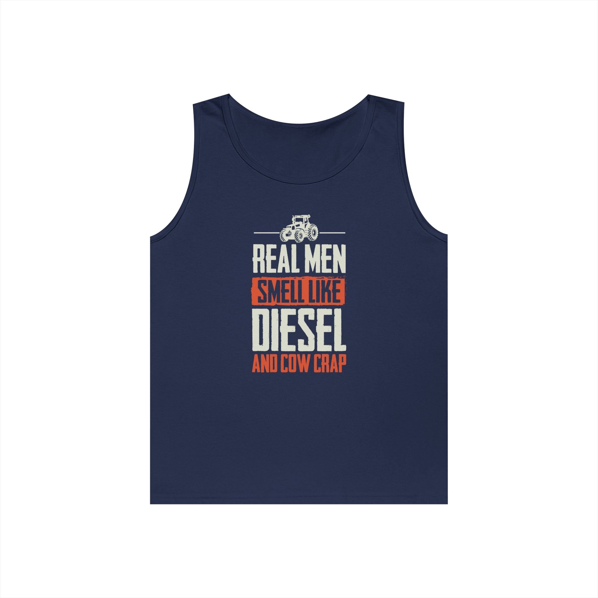 Homestead Men's Tank Top - Real Men Smell Like Diesel & Cow Crap | Tank Top by atgodanddesigns