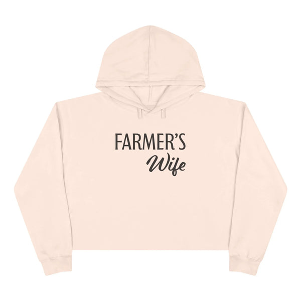 Homestead Women's Crop Hoodie - Farmers Wife | Hoodie by atgodanddesigns