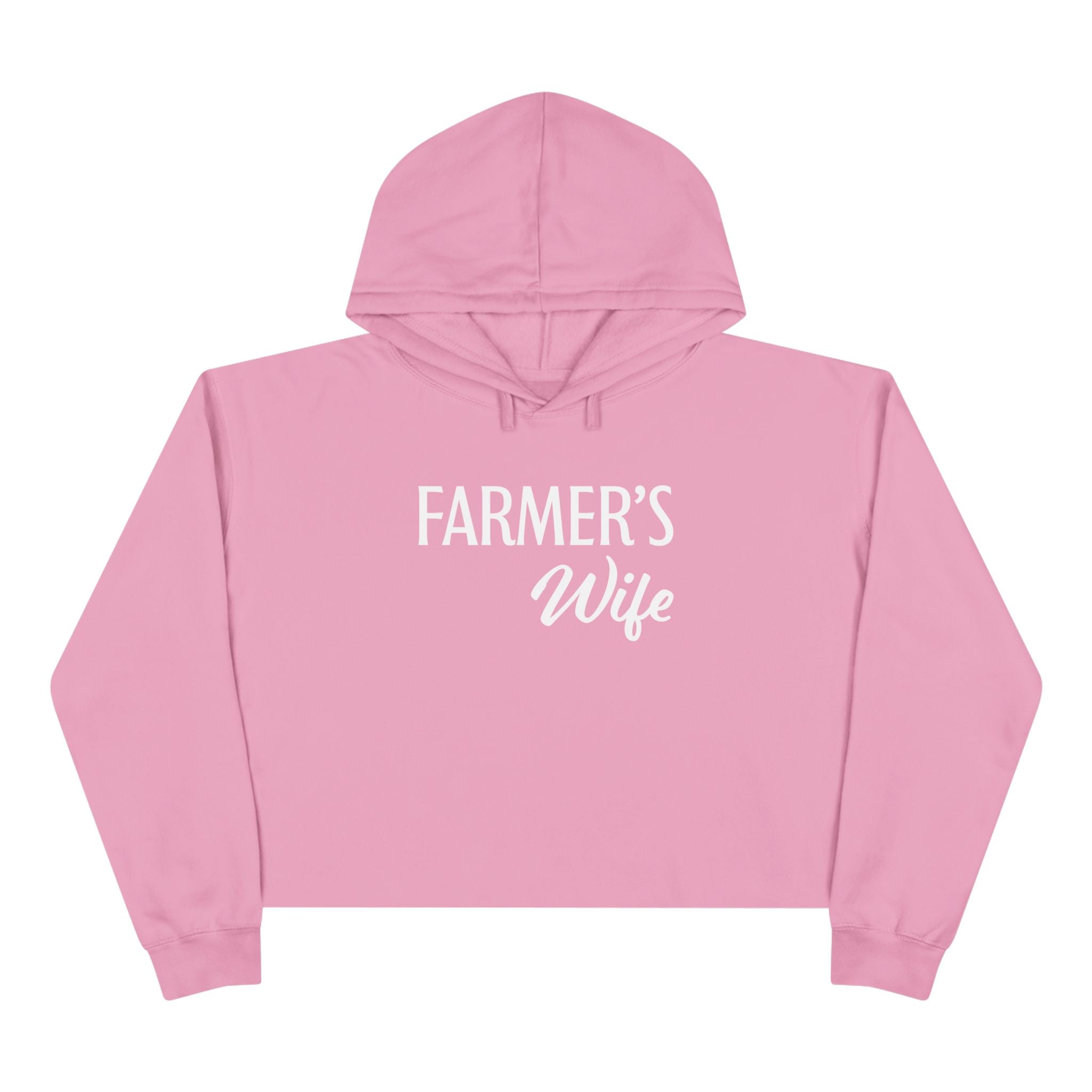 Homestead Women's Crop Hoodie - Farmers Wife | Hoodie by atgodanddesigns