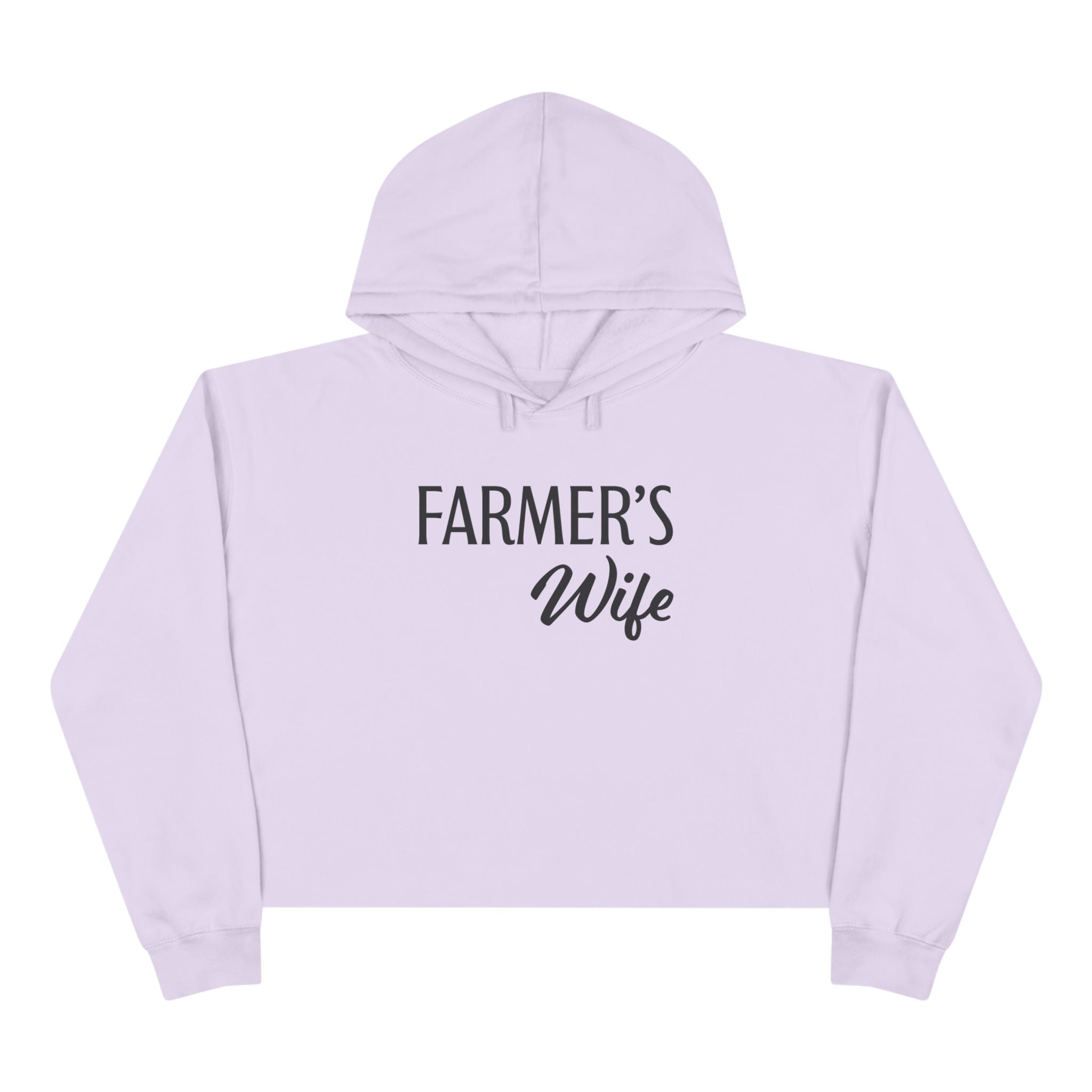 Homestead Women's Crop Hoodie - Farmers Wife | Hoodie by atgodanddesigns