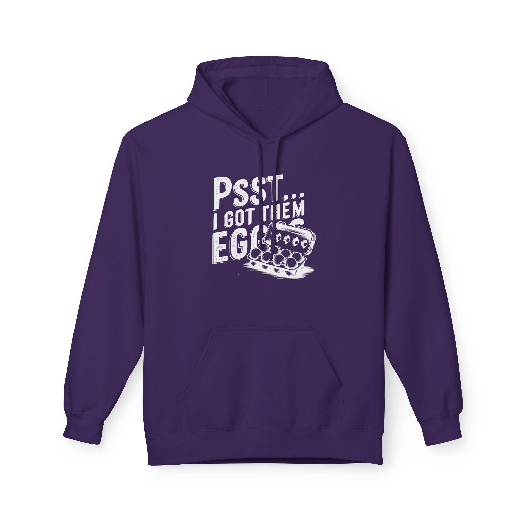 Homestead Women's Fleece Hoodie - Psst... I Got Them Eggs | Hoodie by atgodanddesigns