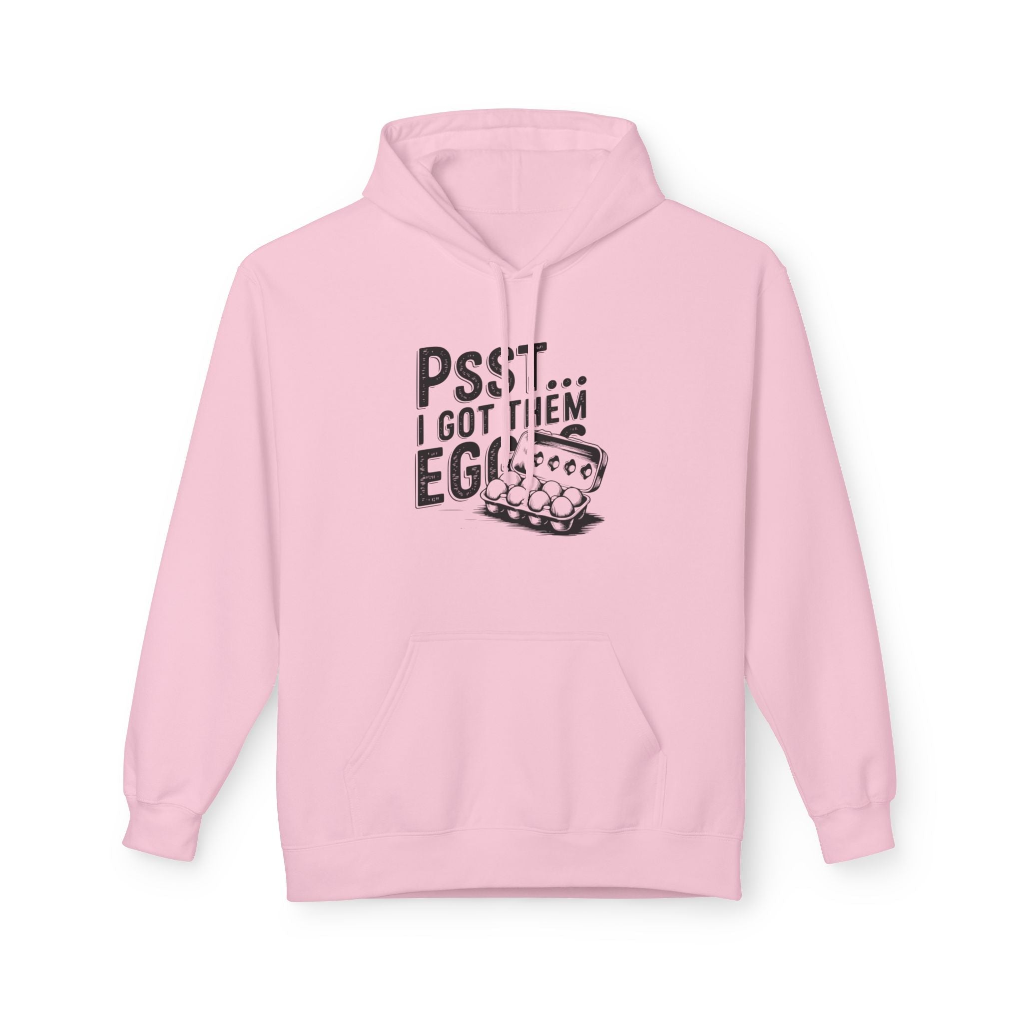 Homestead Women's Fleece Hoodie - Psst... I Got Them Eggs | Hoodie by atgodanddesigns