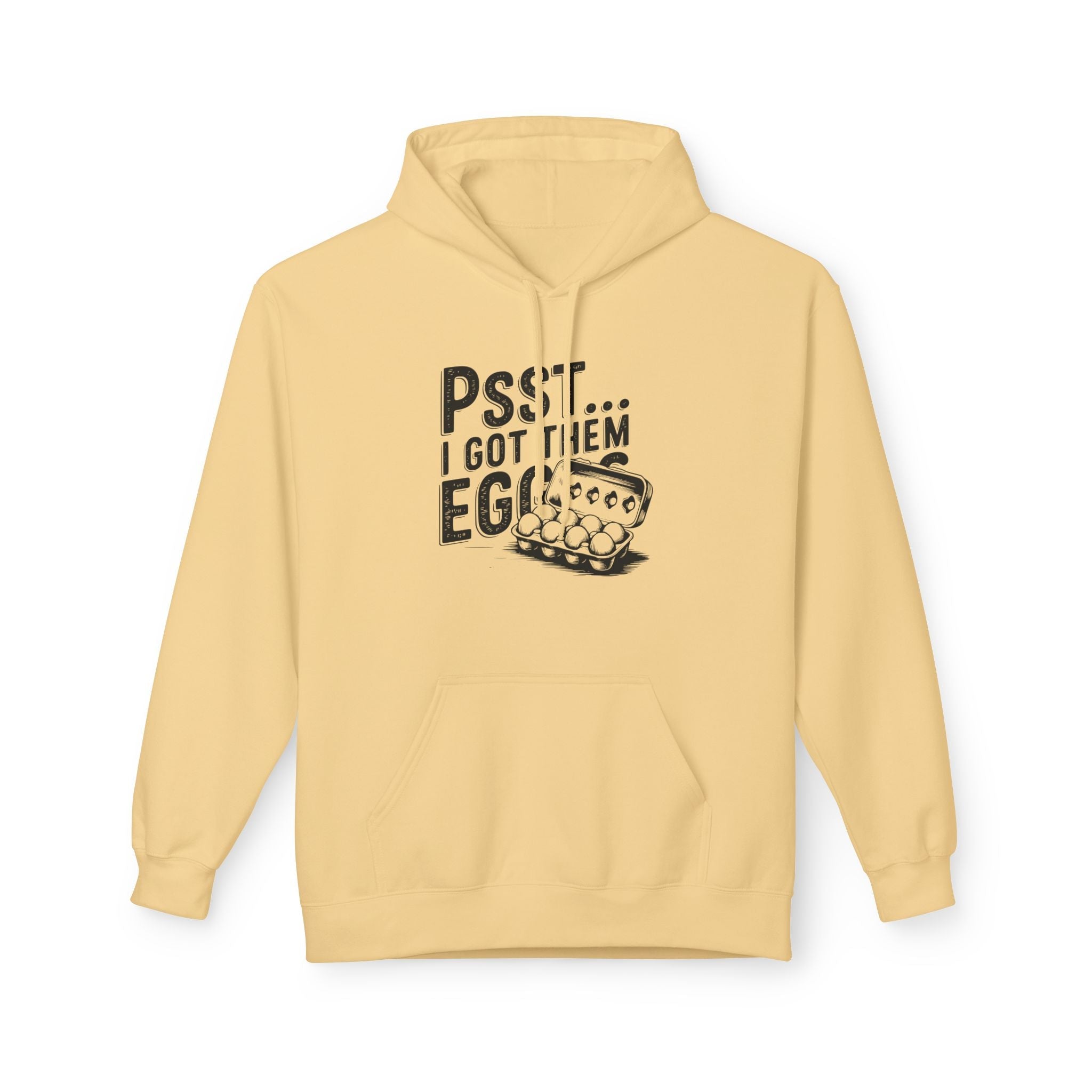 Homestead Women's Fleece Hoodie - Psst... I Got Them Eggs | Hoodie by atgodanddesigns