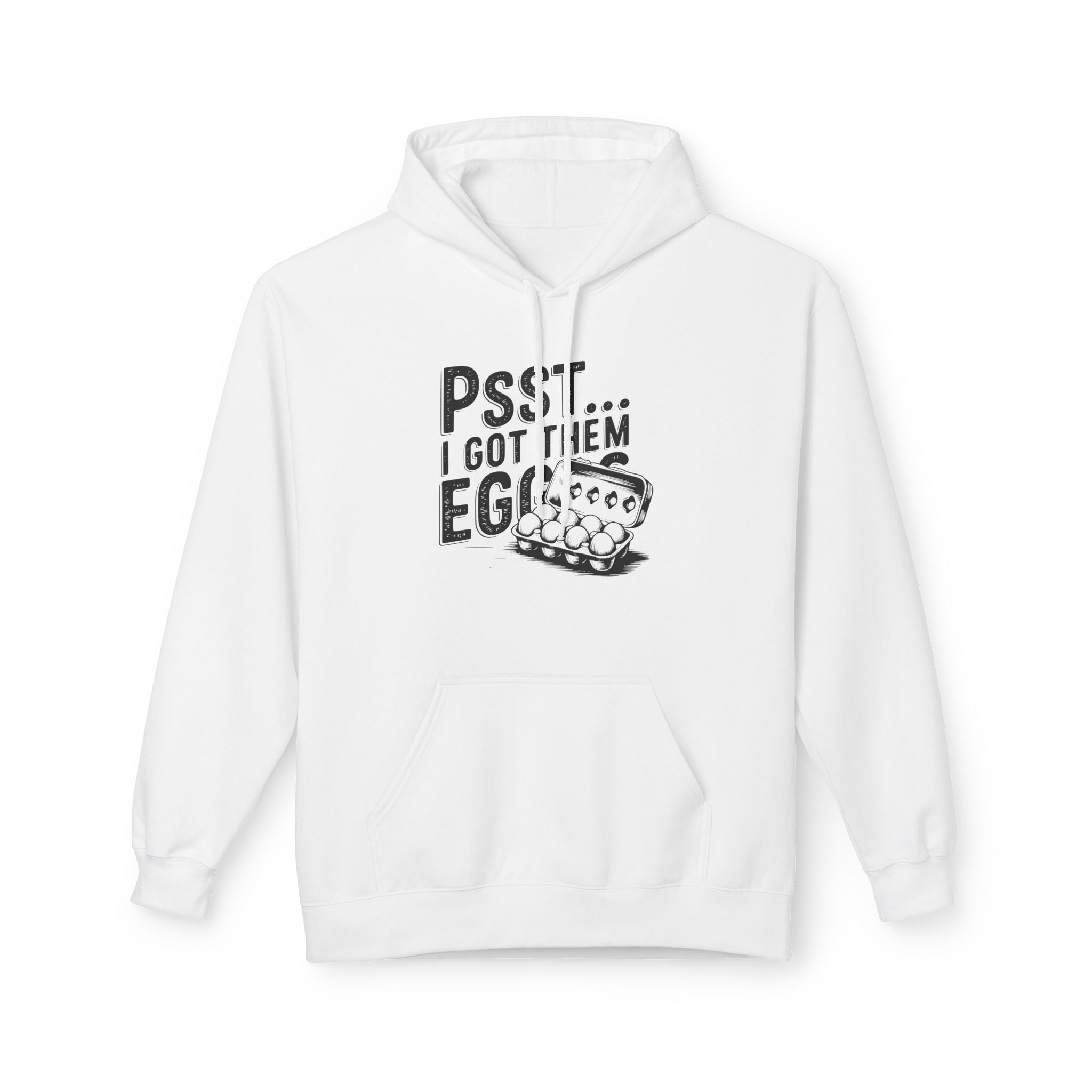 Homestead Women's Fleece Hoodie - Psst... I Got Them Eggs | Hoodie by atgodanddesigns
