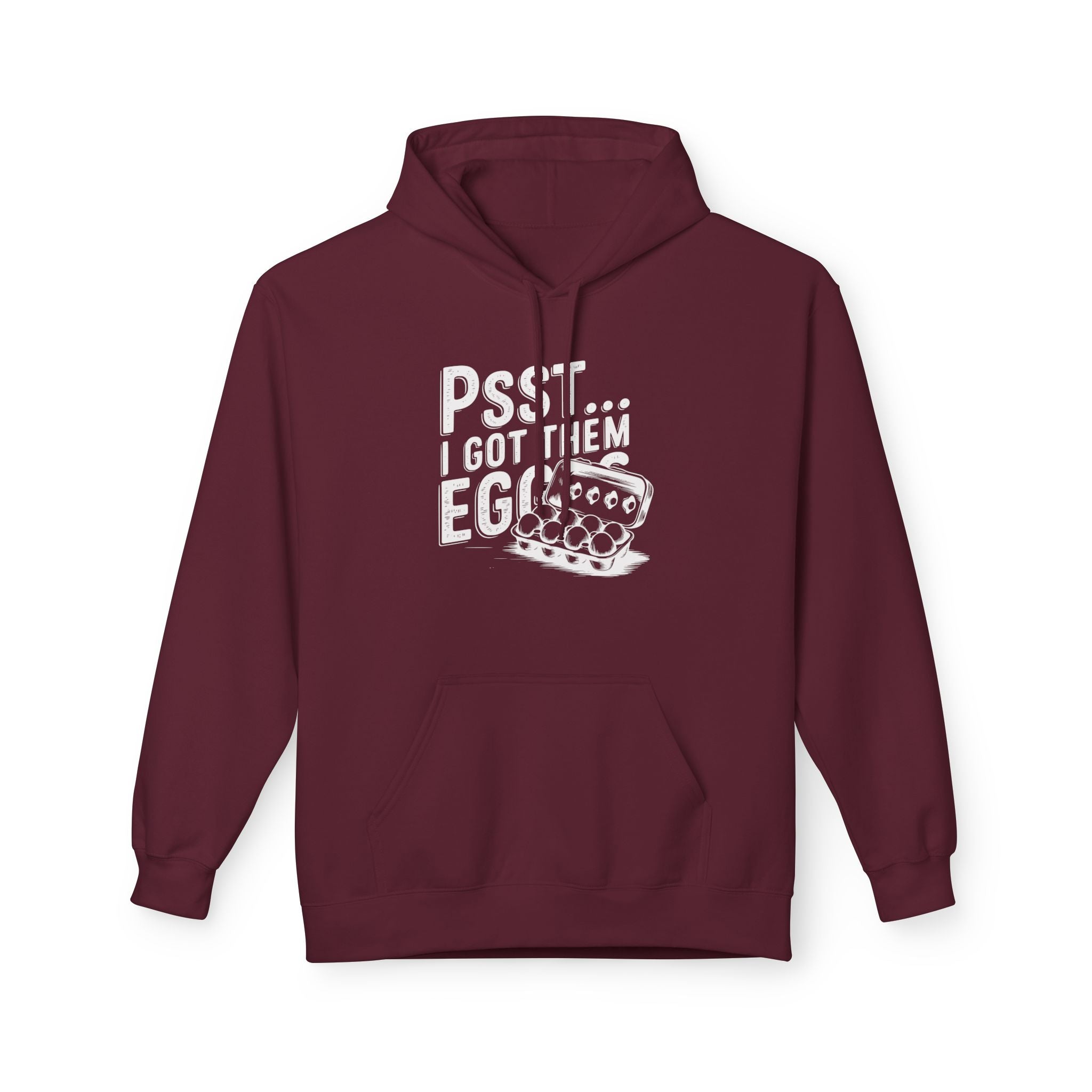 Homestead Women's Fleece Hoodie - Psst... I Got Them Eggs | Hoodie by atgodanddesigns