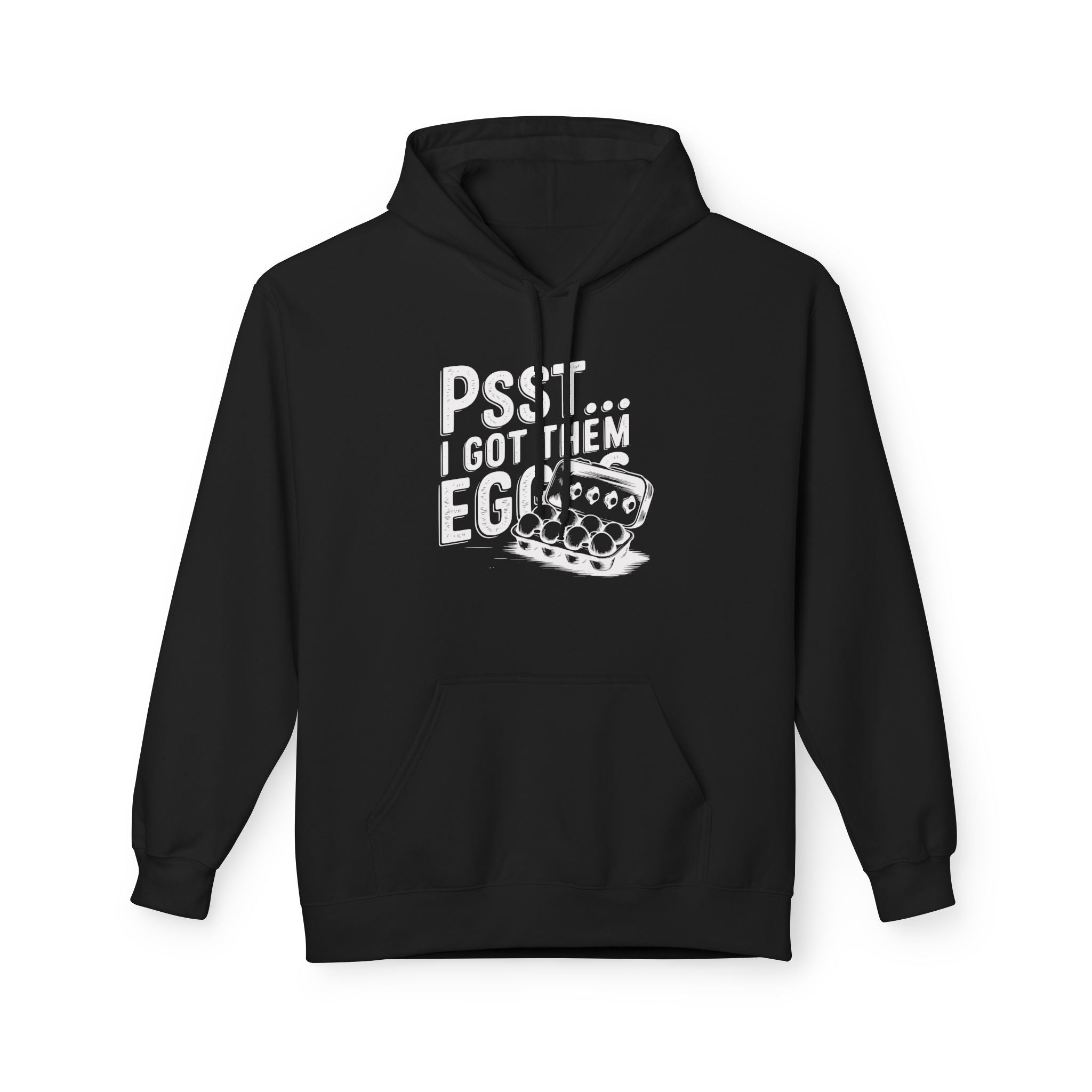 Homestead Women's Fleece Hoodie - Psst... I Got Them Eggs | Hoodie by atgodanddesigns