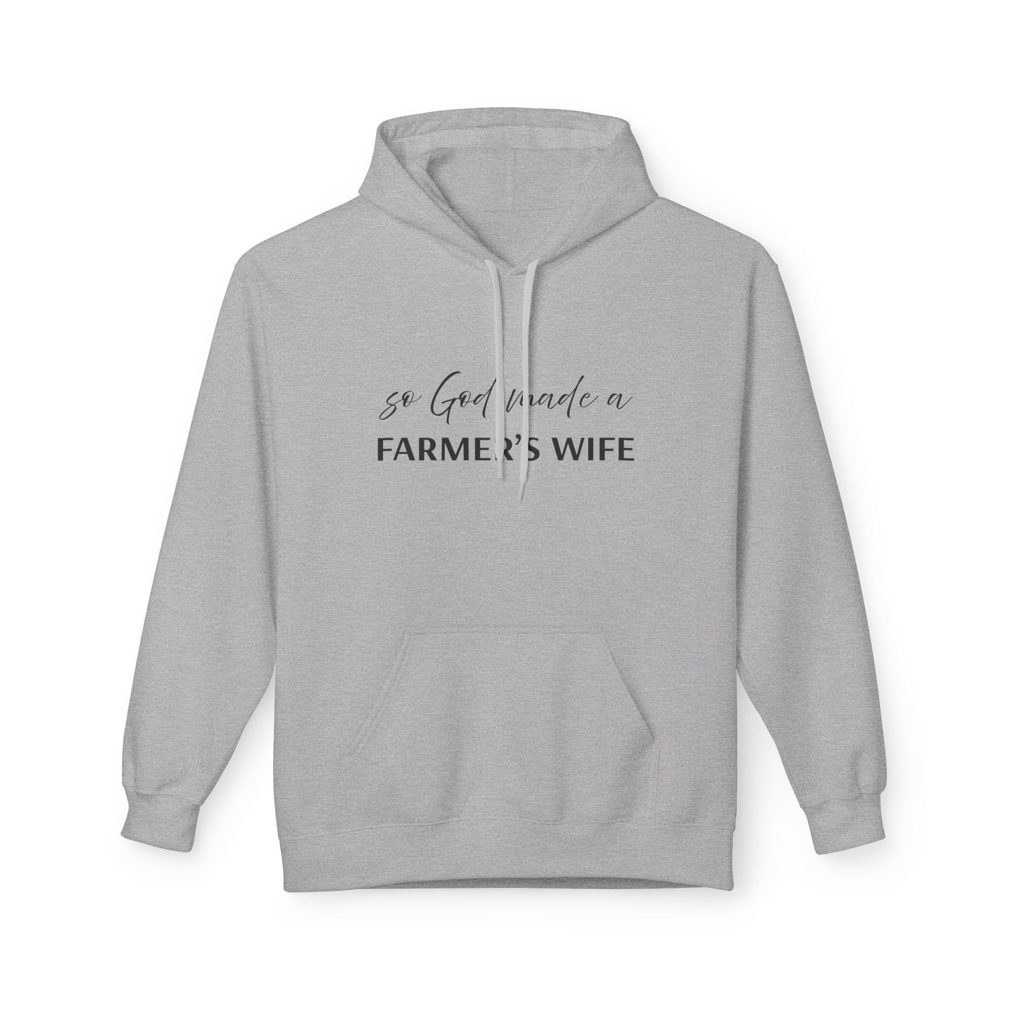 Homestead Women's Fleece Hoodie - So God Made A Farmers Wife | Hoodie by atgodanddesigns