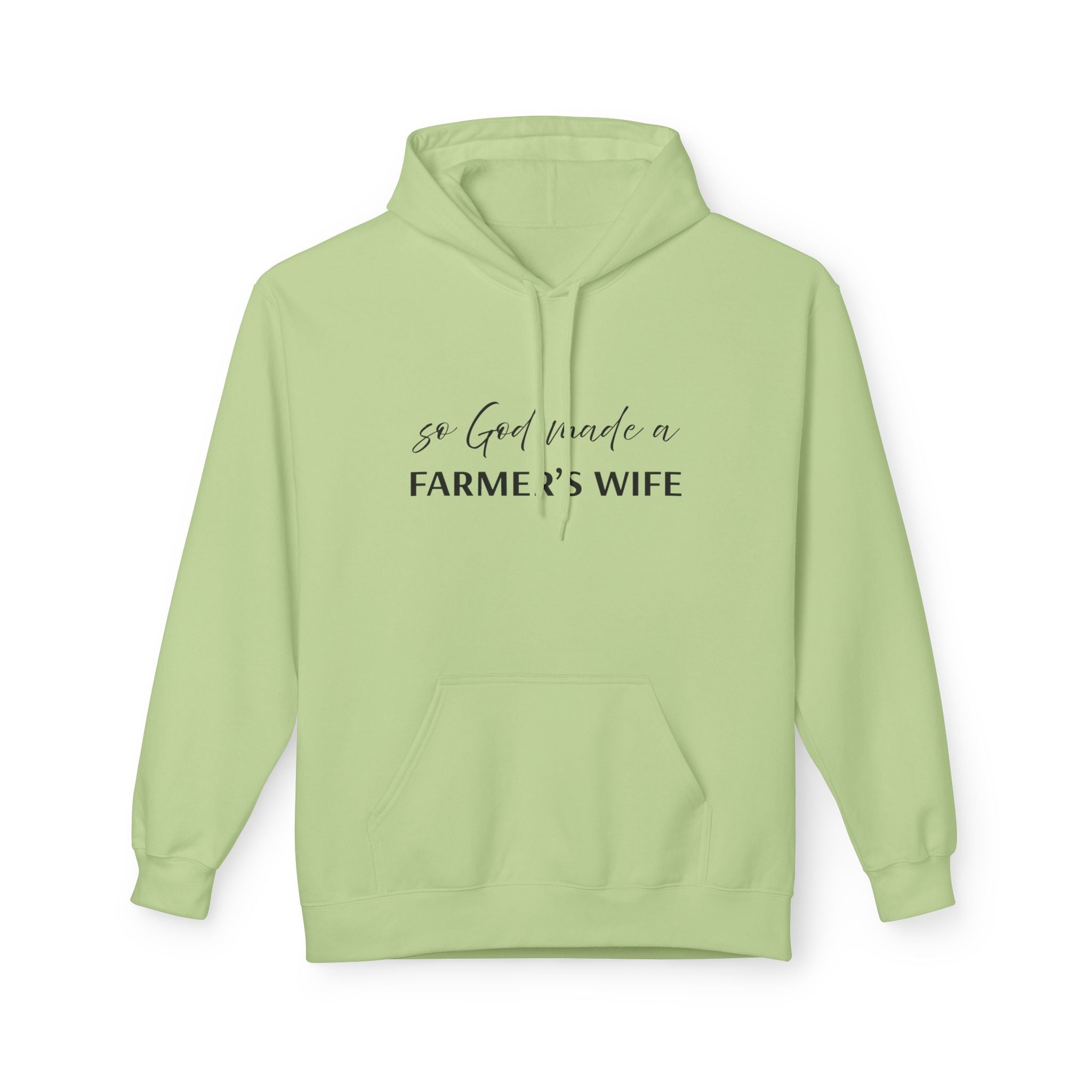 Homestead Women's Fleece Hoodie - So God Made A Farmers Wife | Hoodie by atgodanddesigns