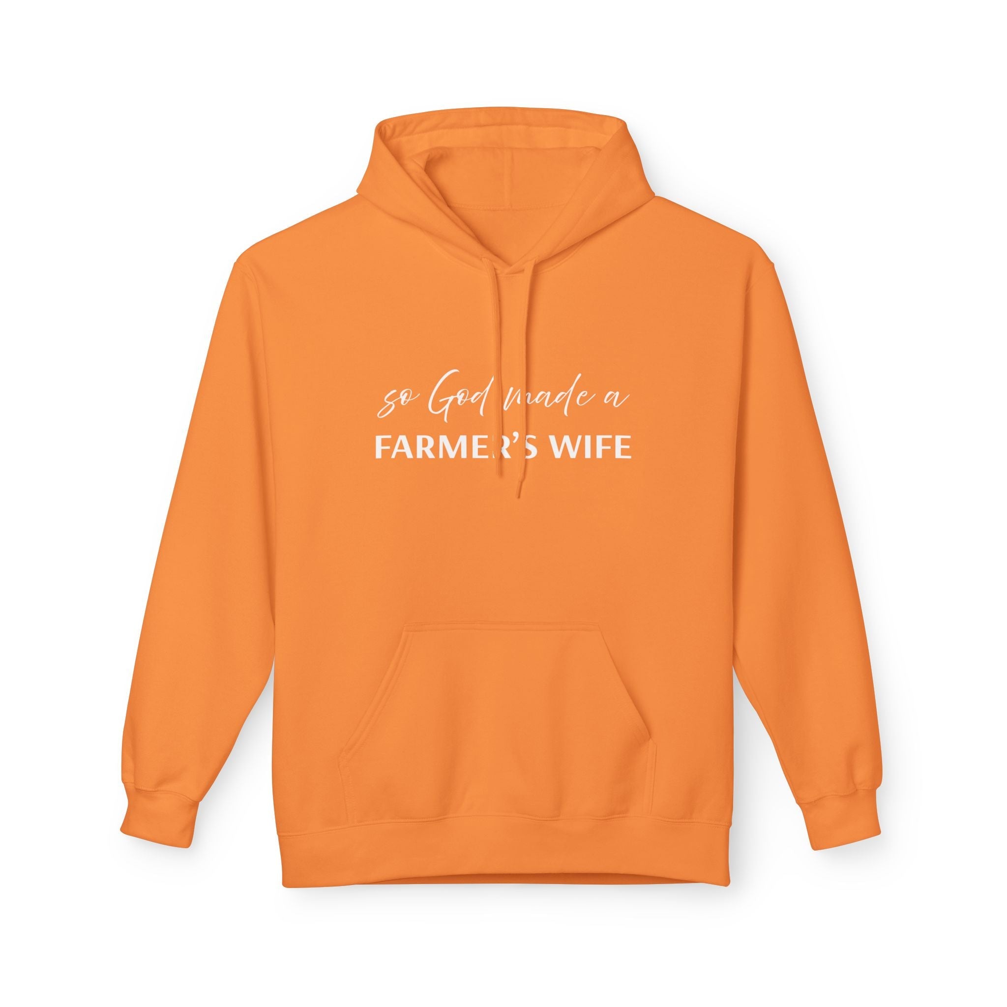 Homestead Women's Fleece Hoodie - So God Made A Farmers Wife | Hoodie by atgodanddesigns